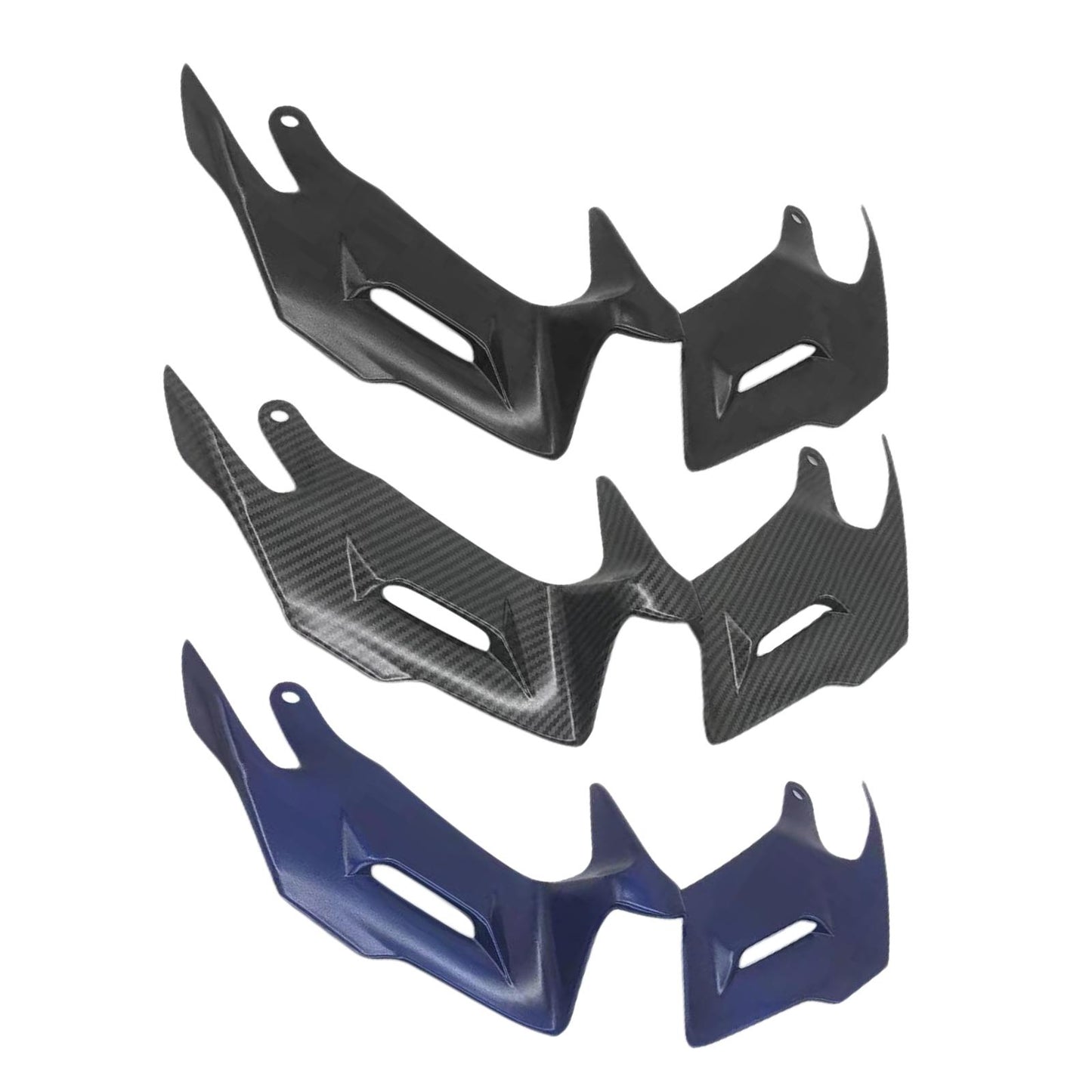 ABS Front Fairing Pneumatic Winglets Spoiler For Yamaha YZF R3 R25 2014-2018 Black