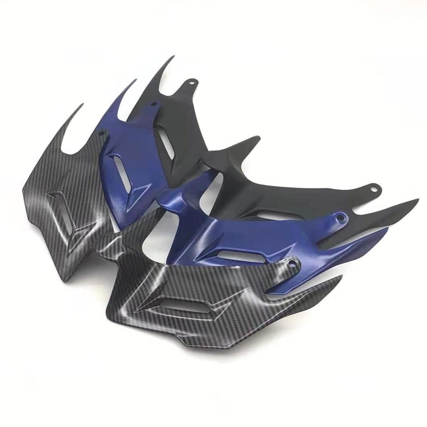 ABS Front Fairing Pneumatic Winglets Spoiler For Yamaha YZF R3 R25 2014-2018 Black
