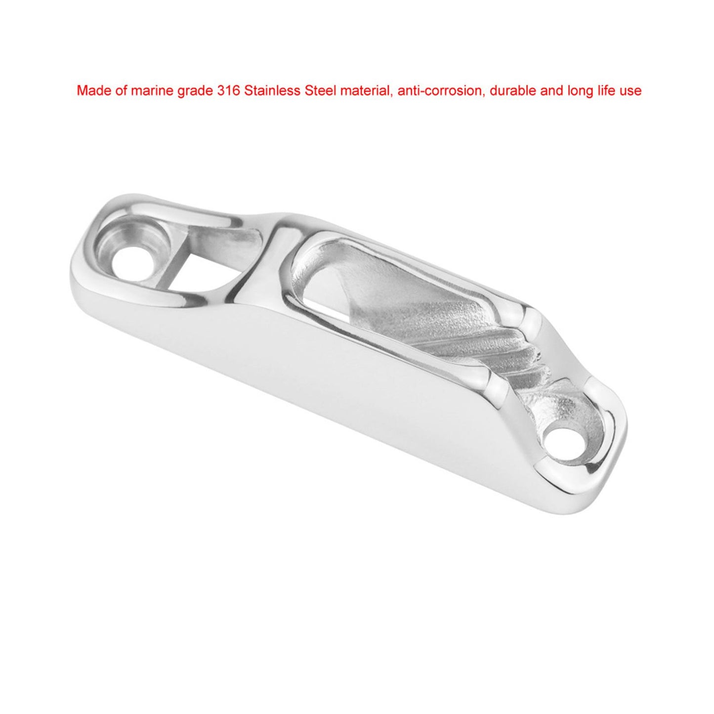 316 Marine Grade StainlessSteel Boat Sailing Rope Clam Cleat Hardware 81mm