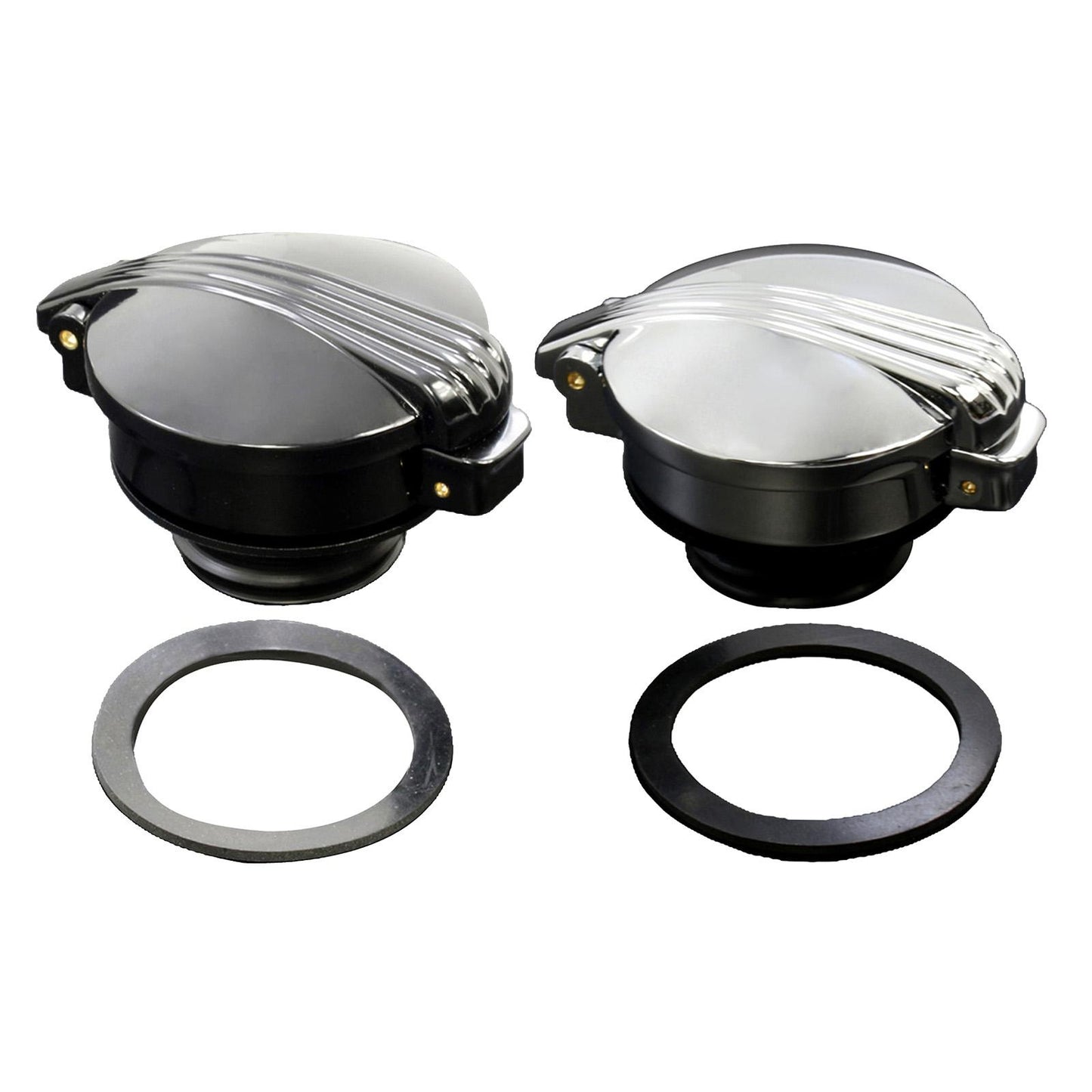 Aluminum Fuel Gas Tank Oil Cap Compatible with Harley XL 1200 883 X48 Black