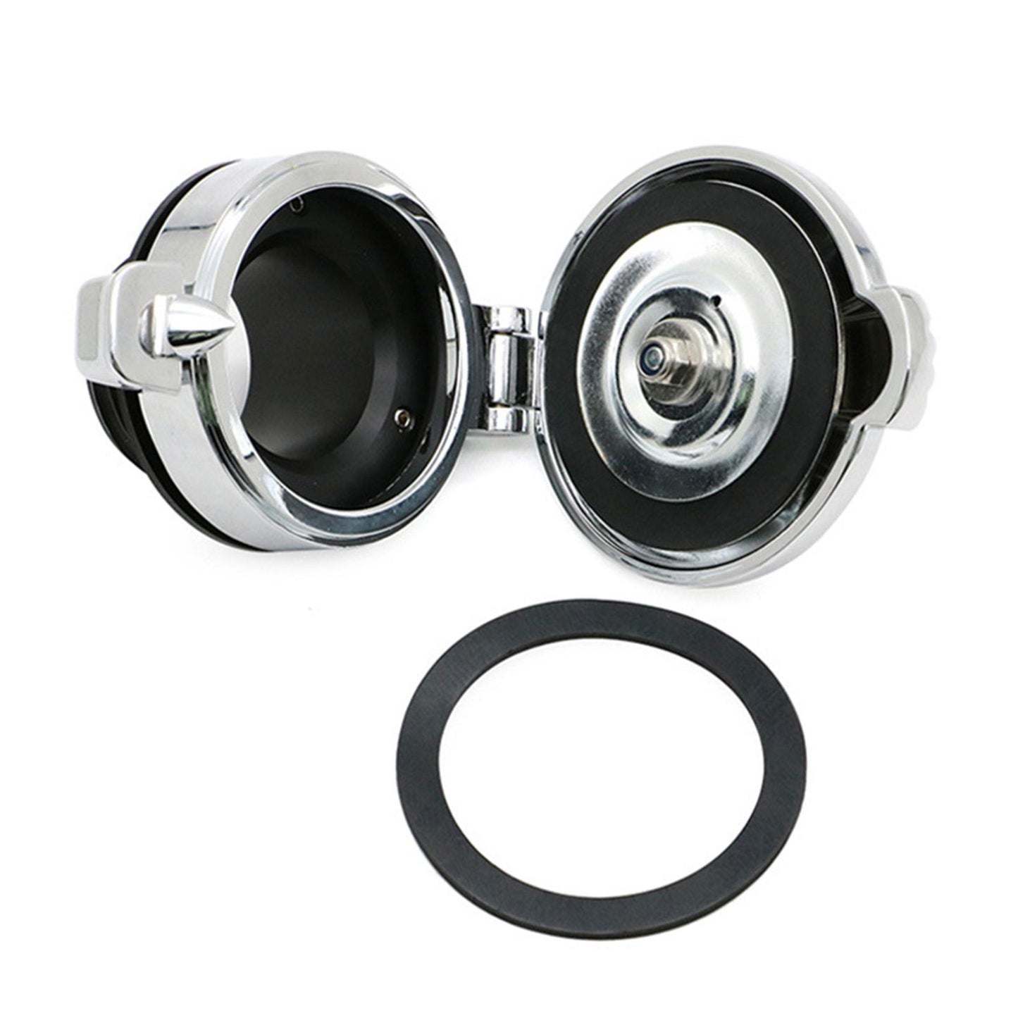 Aluminum Fuel Gas Tank Oil Cap Compatible with Harley XL 1200 883 X48 Chrome