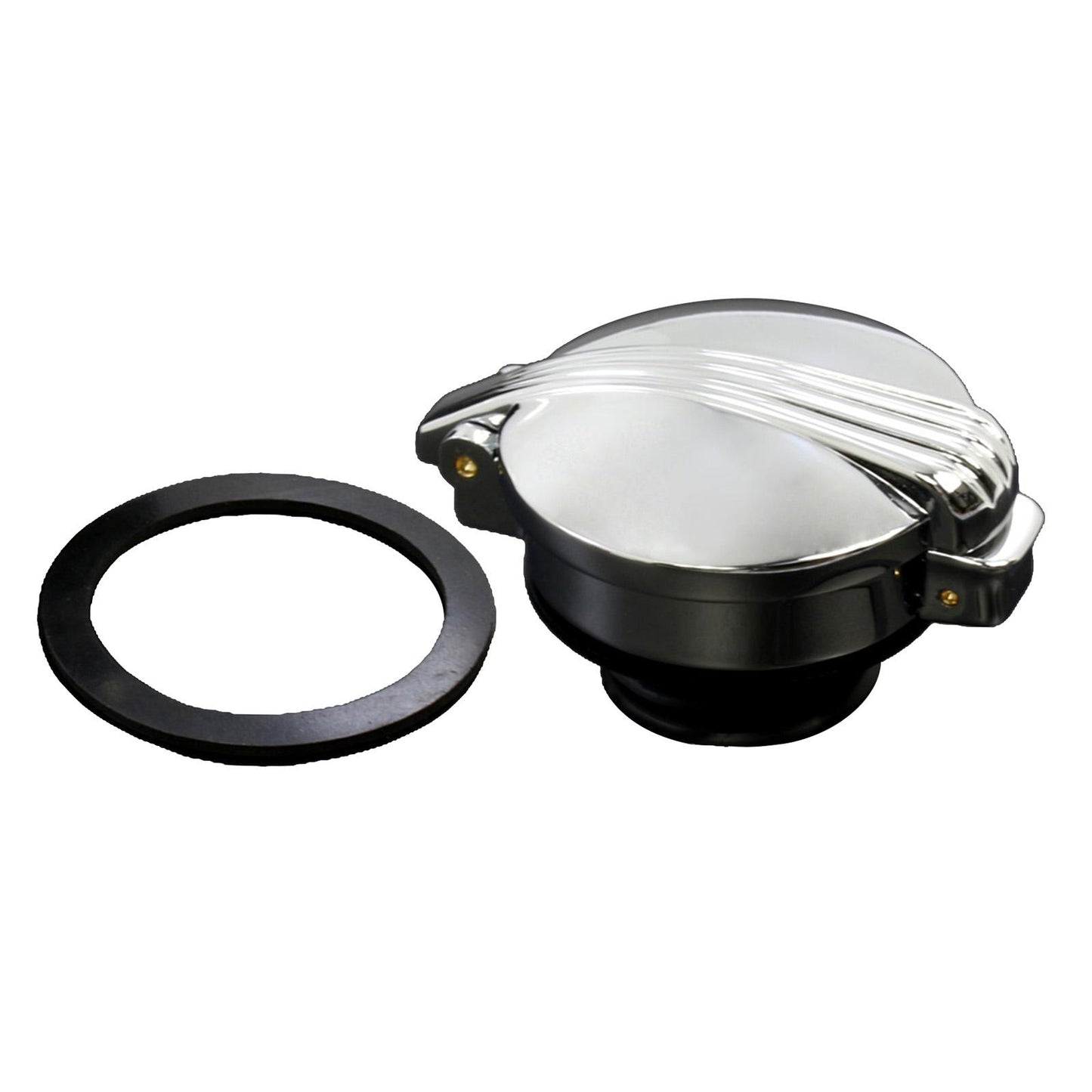 Aluminum Fuel Gas Tank Oil Cap Compatible with Harley XL 1200 883 X48 Chrome