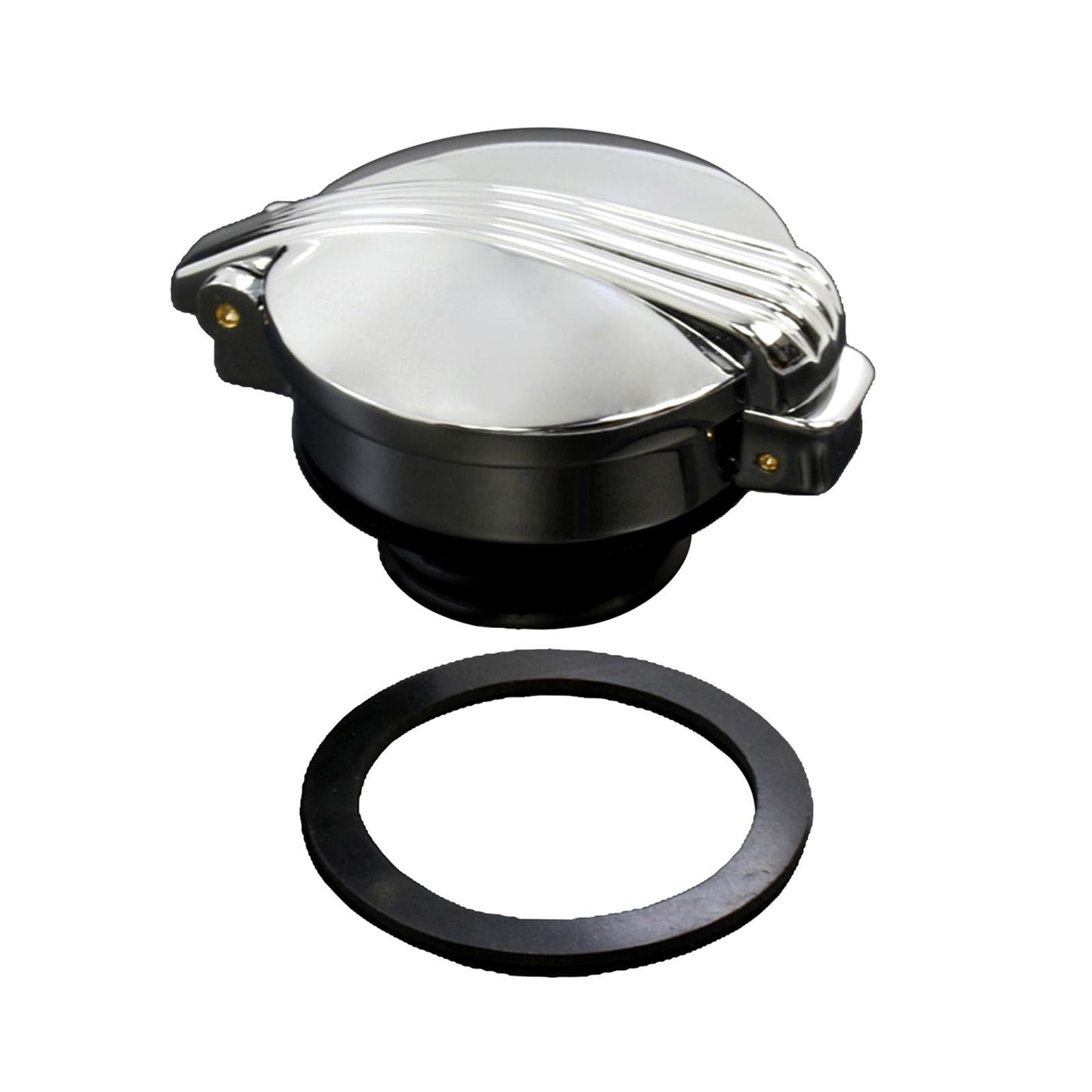 Aluminum Fuel Gas Tank Oil Cap Compatible with Harley XL 1200 883 X48 Chrome