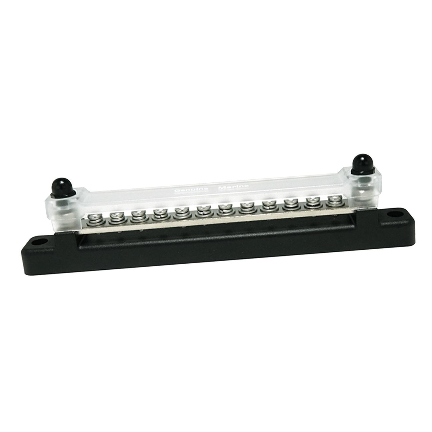 12 Terminal Bus Bar Kit Ground Distribution Block 2 Studs Transparent Cover