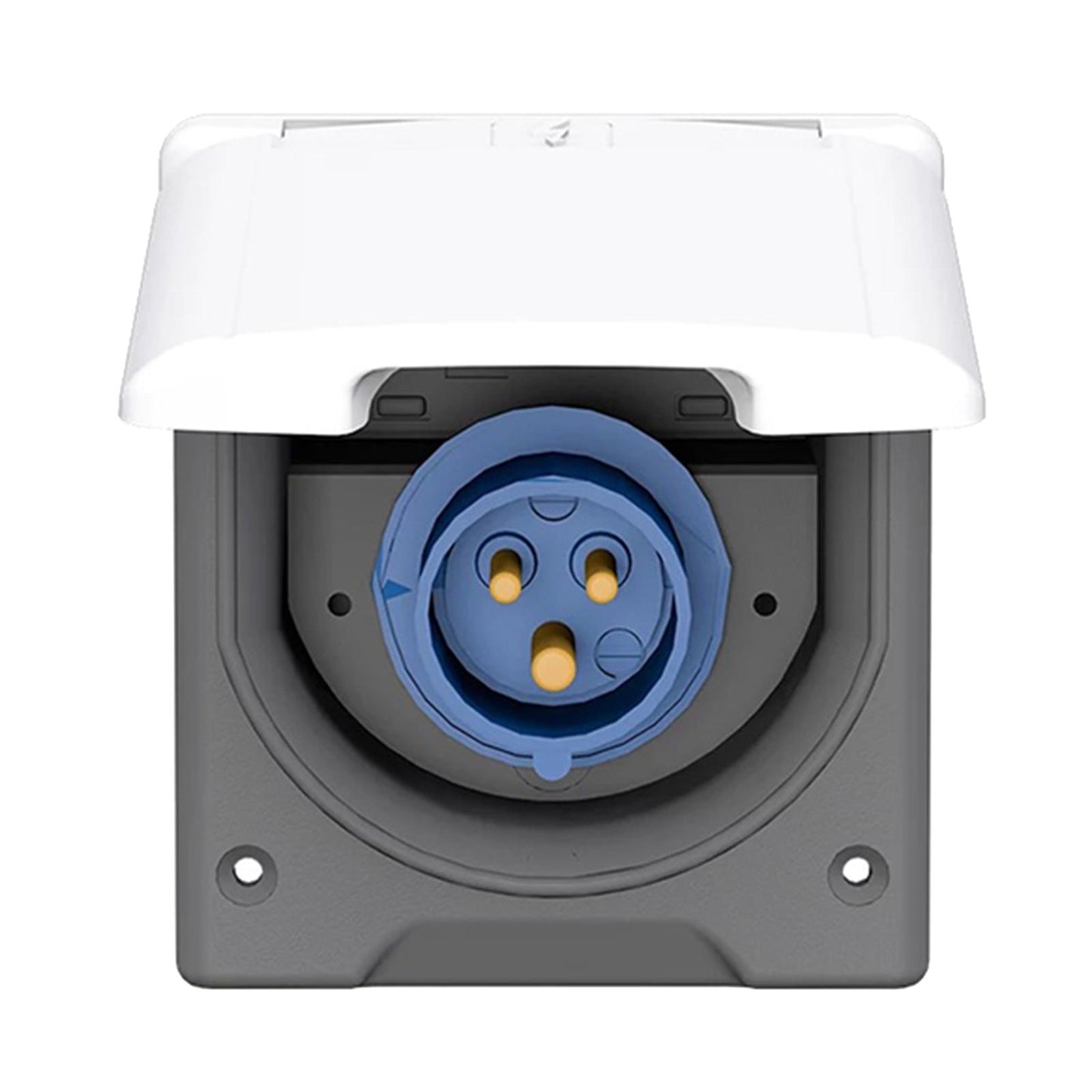 Camper RV External Flush Power Plug and Socket 220V 16A With cover Premium