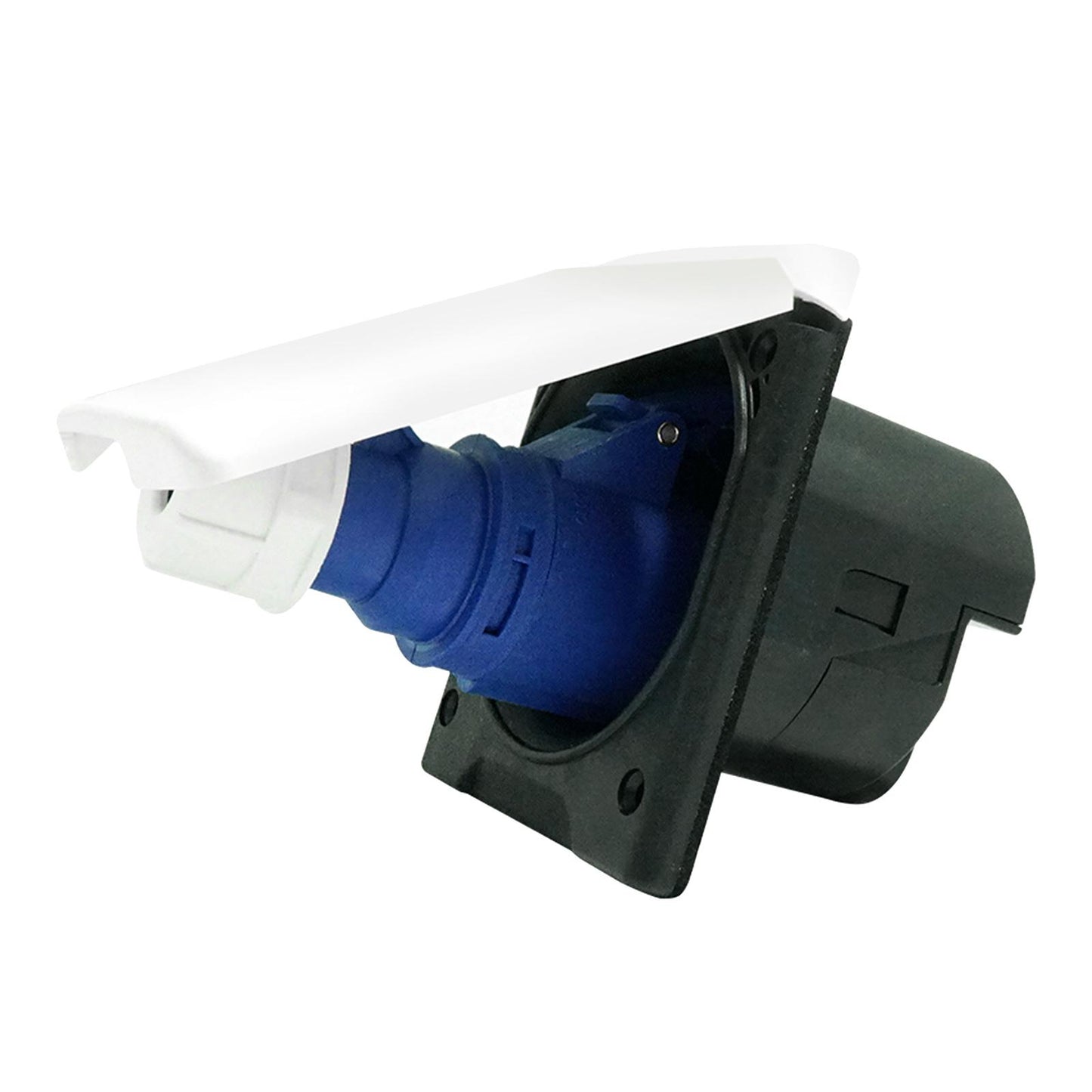 Camper RV External Flush Power Plug and Socket 220V 16A With cover Premium