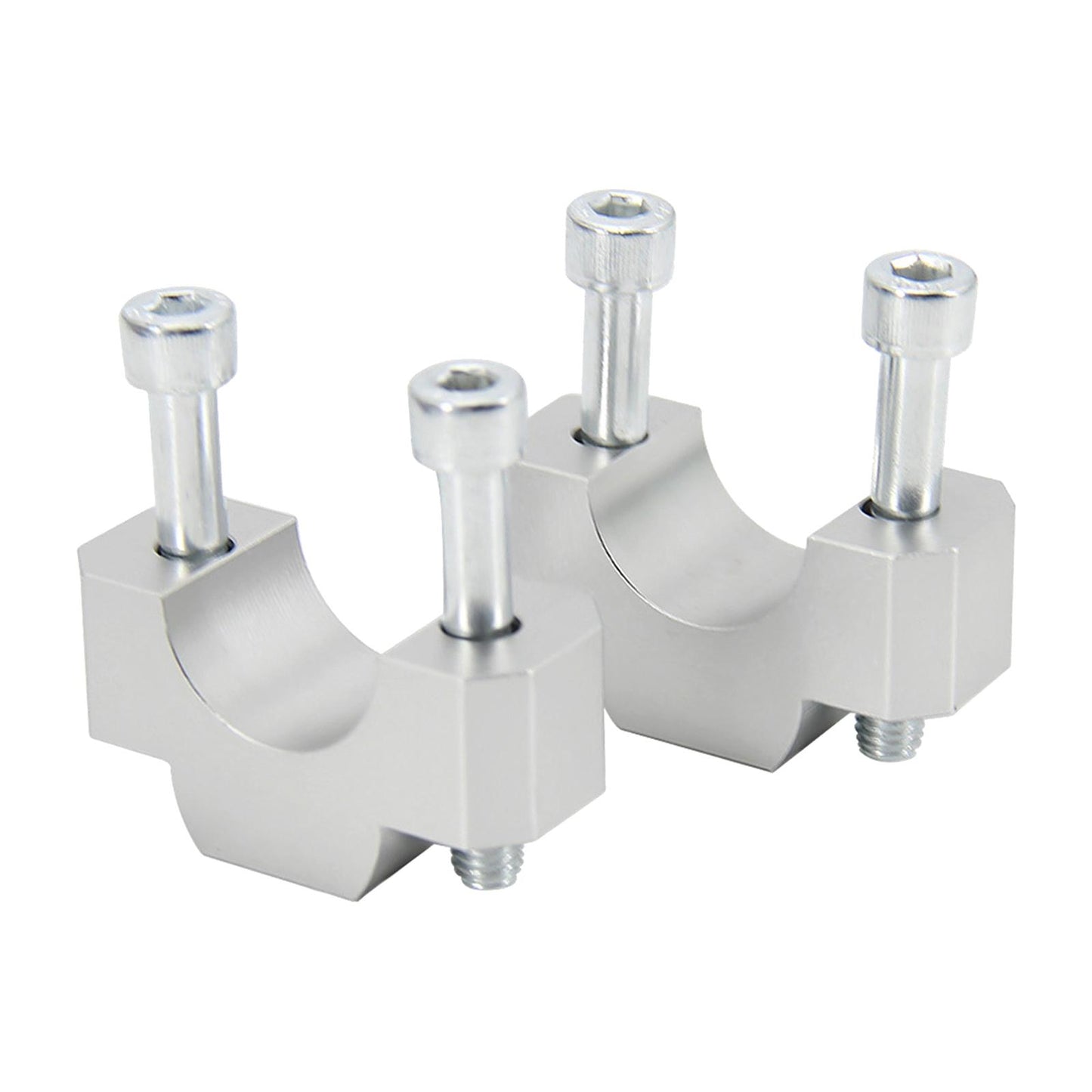 HandleBar Riser Mount Clamp Adapter for Honda CRF1100L Africa Twin Silver
