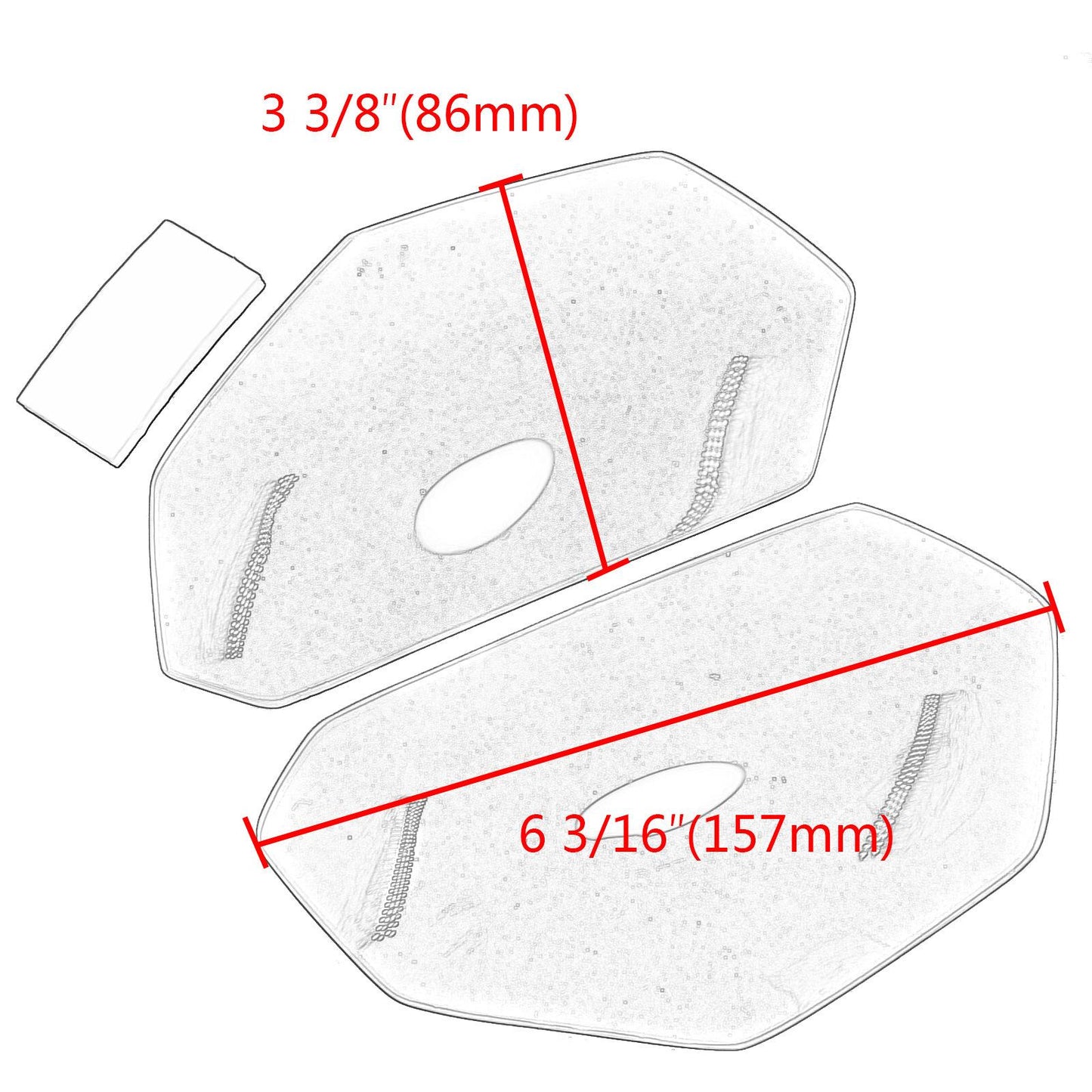 Motorcycle Cover Lens Shield for Honda CRF 1000L 2015-2019 Spare Parts Black