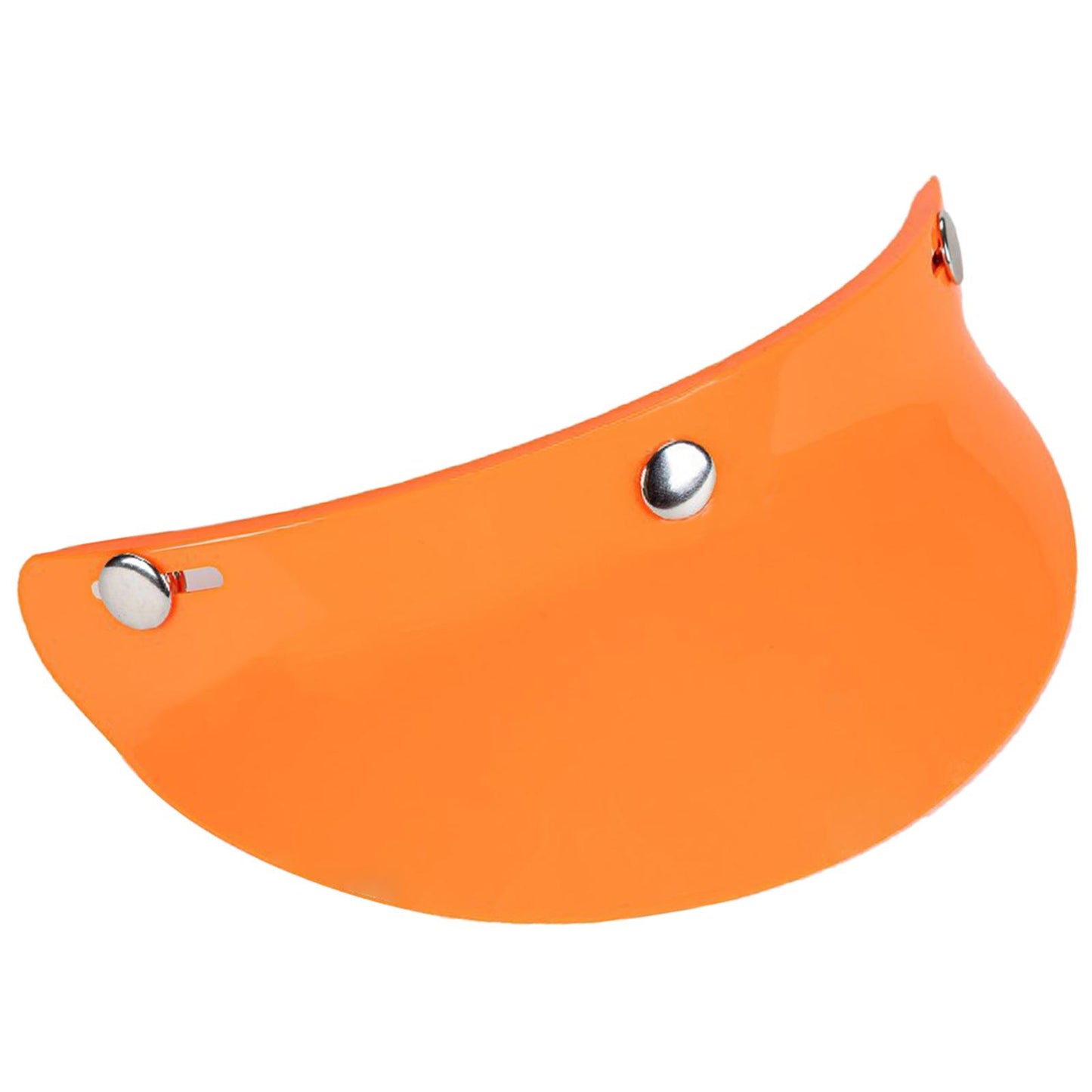 3-Snap Motorcycle Helmet Visor Peak UV Sun Visor Shields Orange