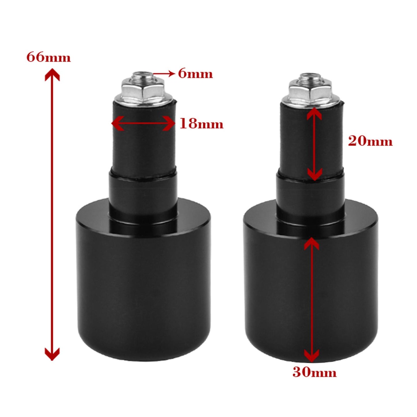 7 or 8 22mm Motorcycle Handlebar Ends for Suzuki GSXR600 750 1000 Red"