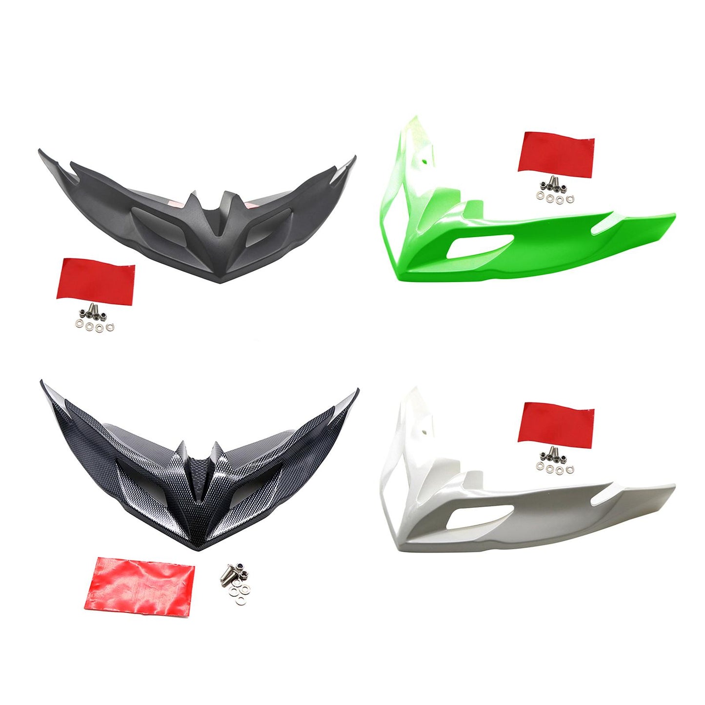 ABS Front Protector Winglets Fairing for Kawasaki Versys650 KLE650 Black