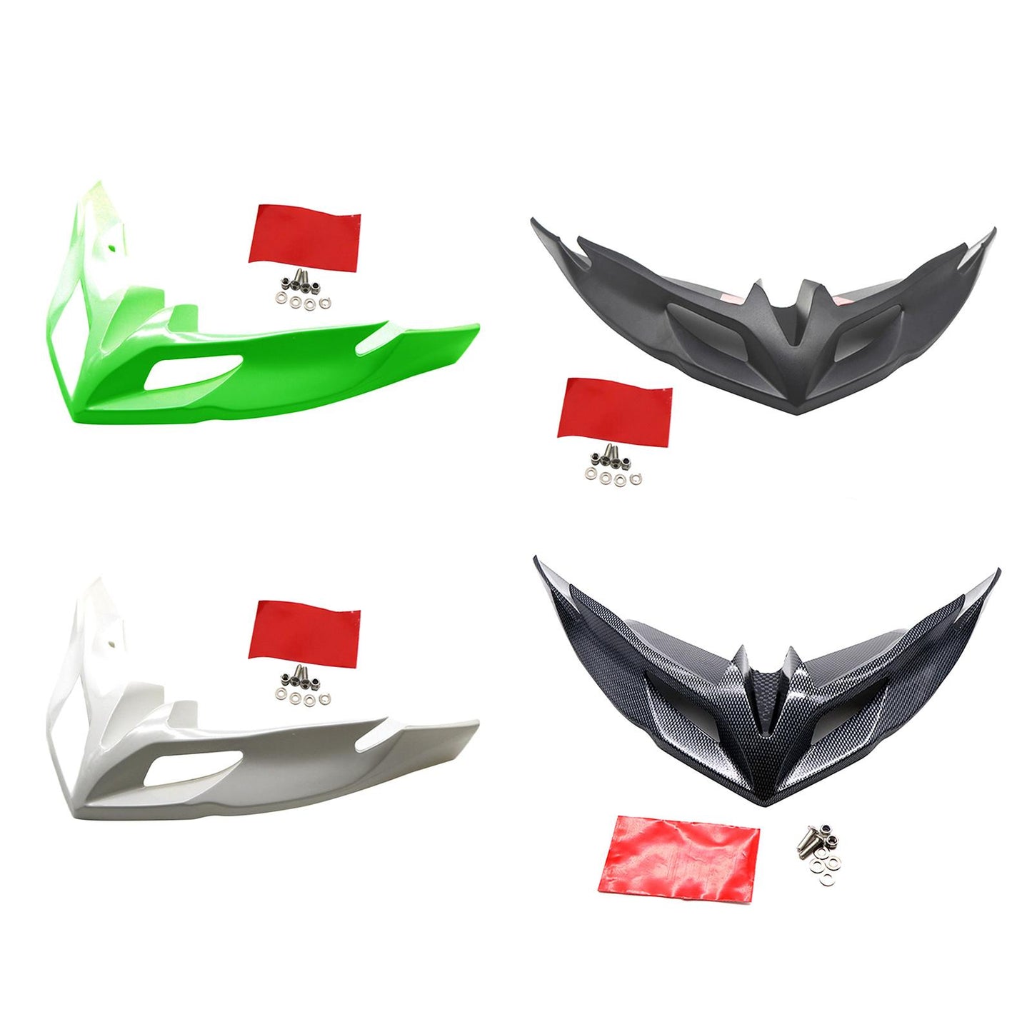 ABS Front Protector Winglets Fairing for Kawasaki Versys650 KLE650 Black