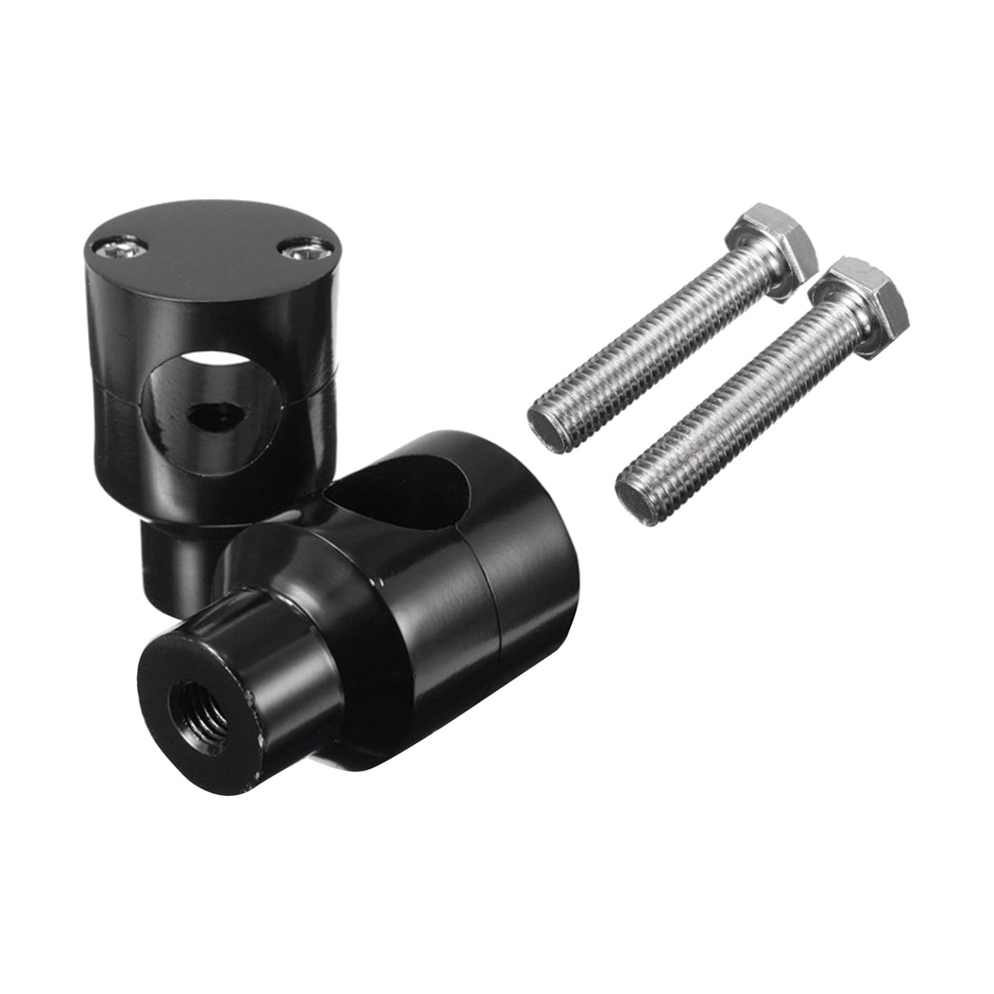 Straight Handlebar Risers for Harley King Touring Grips black 25mm