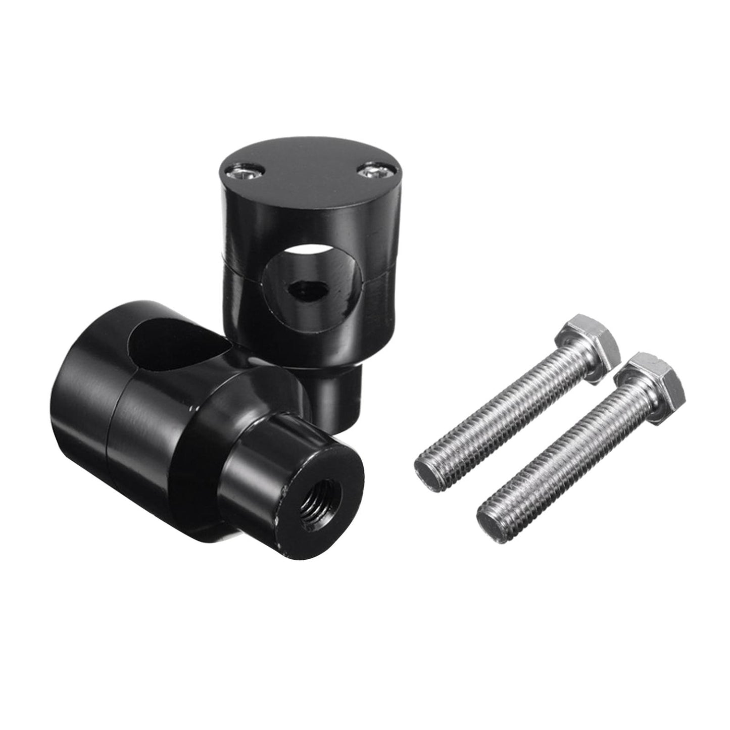 Straight Handlebar Risers for Harley King Touring Grips black 25mm