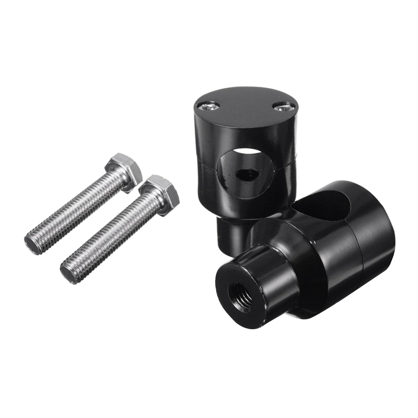 Straight Handlebar Risers for Harley King Touring Grips black 25mm