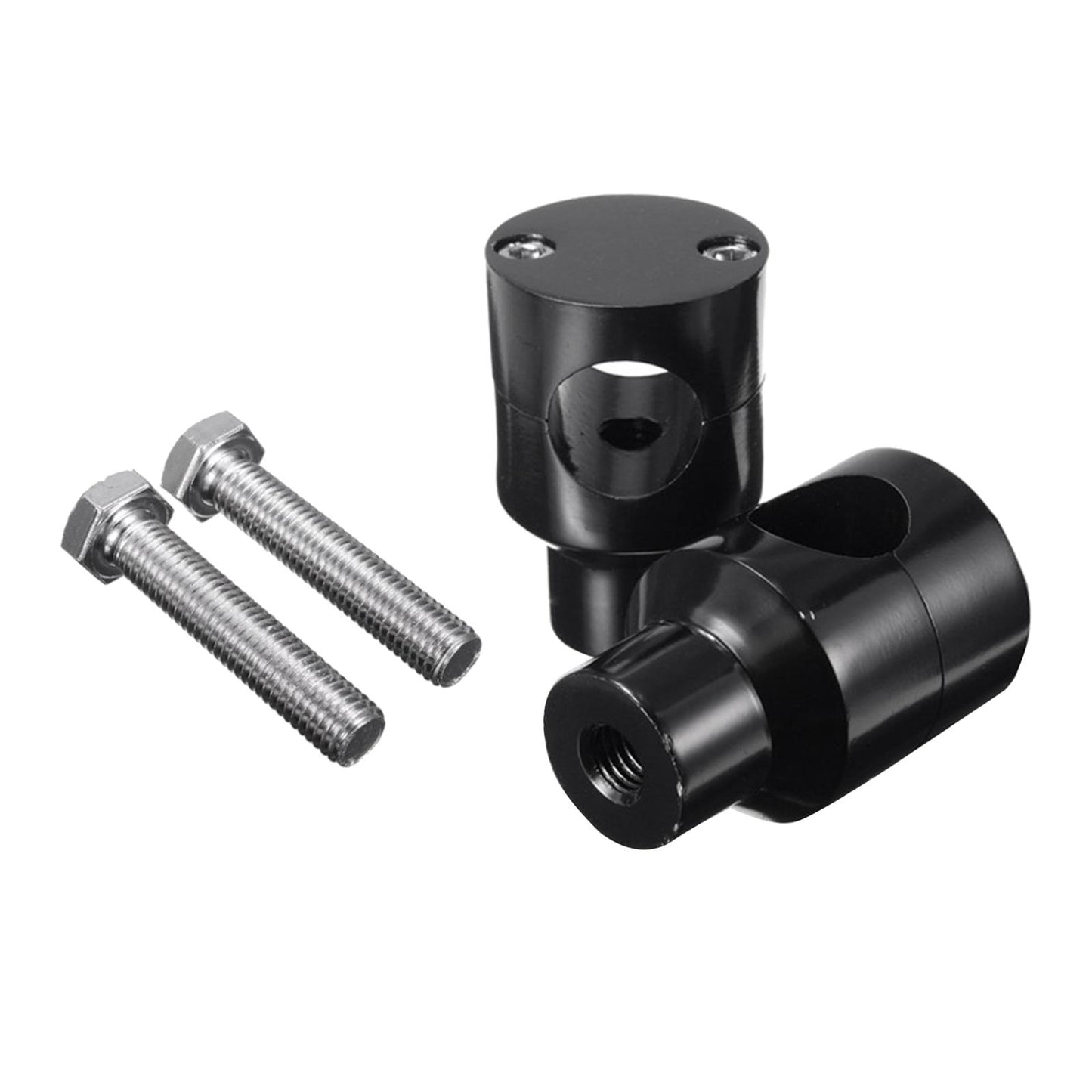 Straight Handlebar Risers for Harley King Touring Grips black 25mm