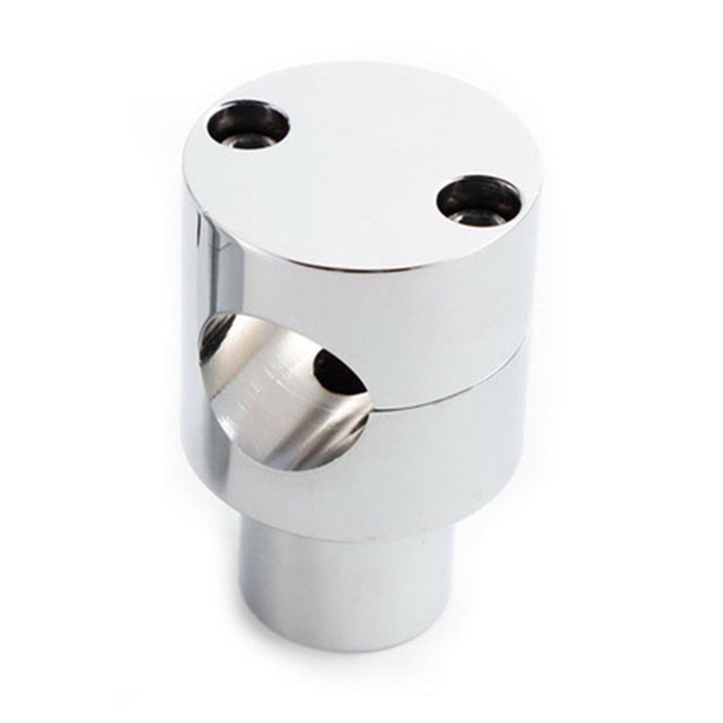 Straight Handlebar Risers for Harley King Touring Grips chrome white 25mm