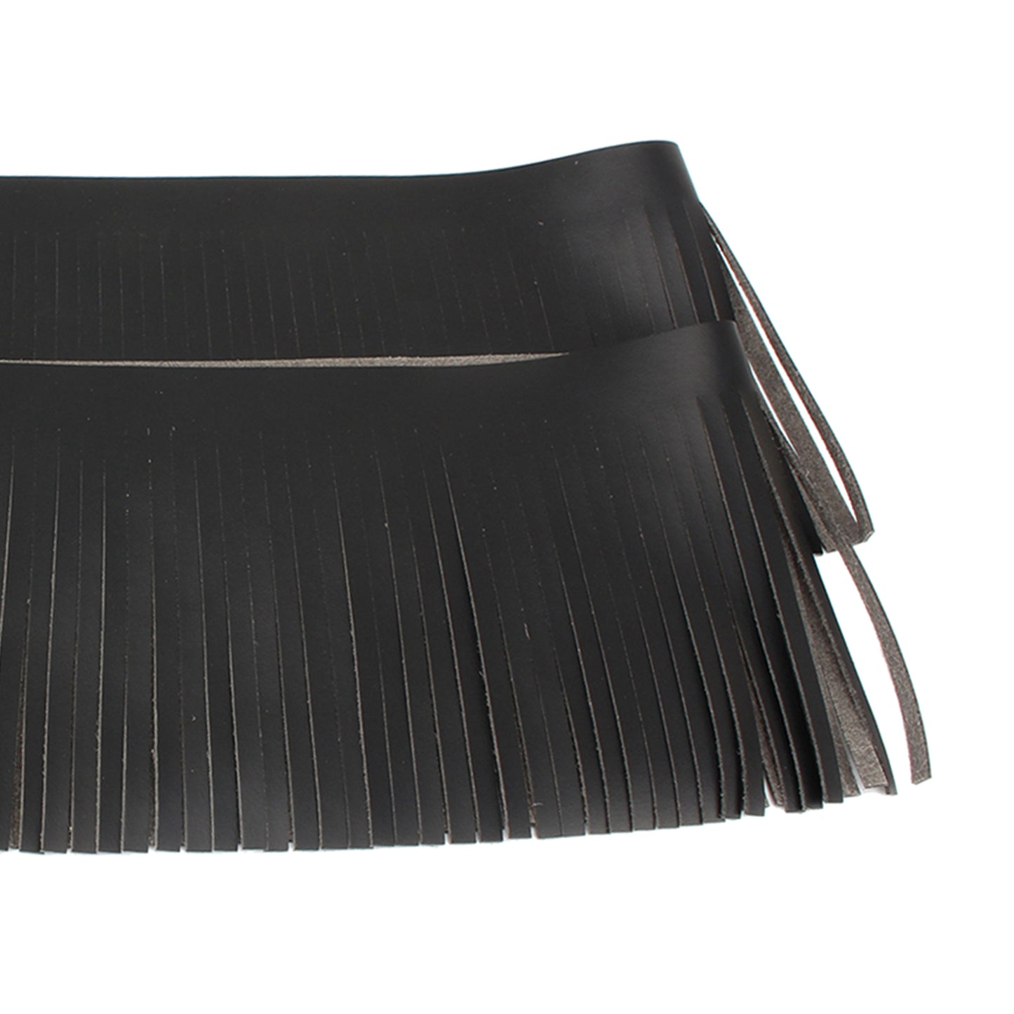 Tassel Saddle Bags Fringe Waterproof for Harley Roadmaster black