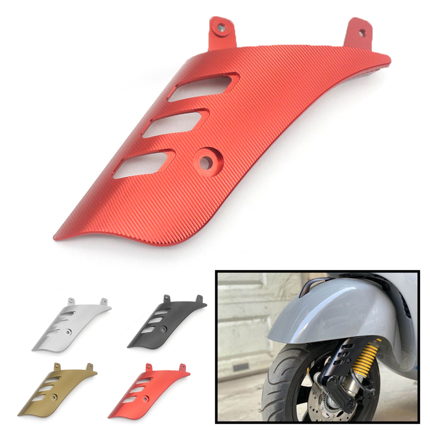 Rocker Cover Protector for Vespa GTS 125 200 300 13-20 Motorbike Acc Black