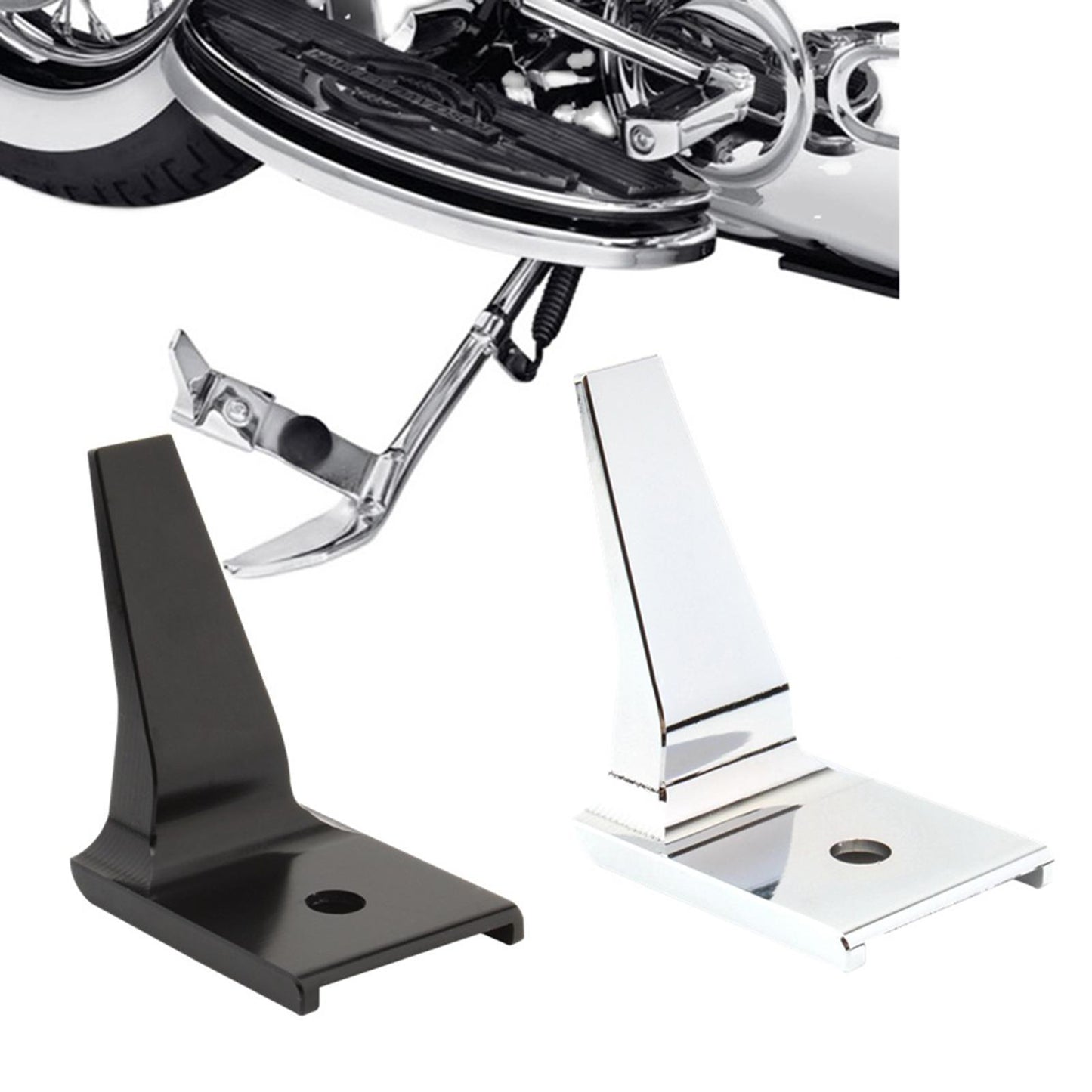 Kickstand Extension Kit for Harley Softail Cross Bones FLSTSB Chrome