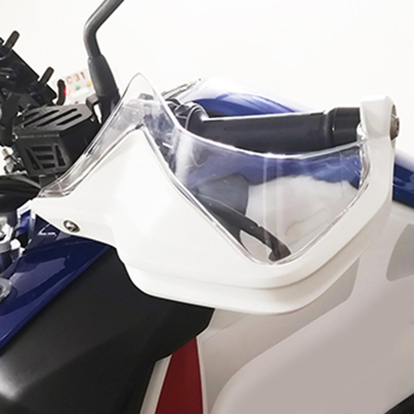 Motorcycle Hand Guard Hand Shield Protector White Transparent