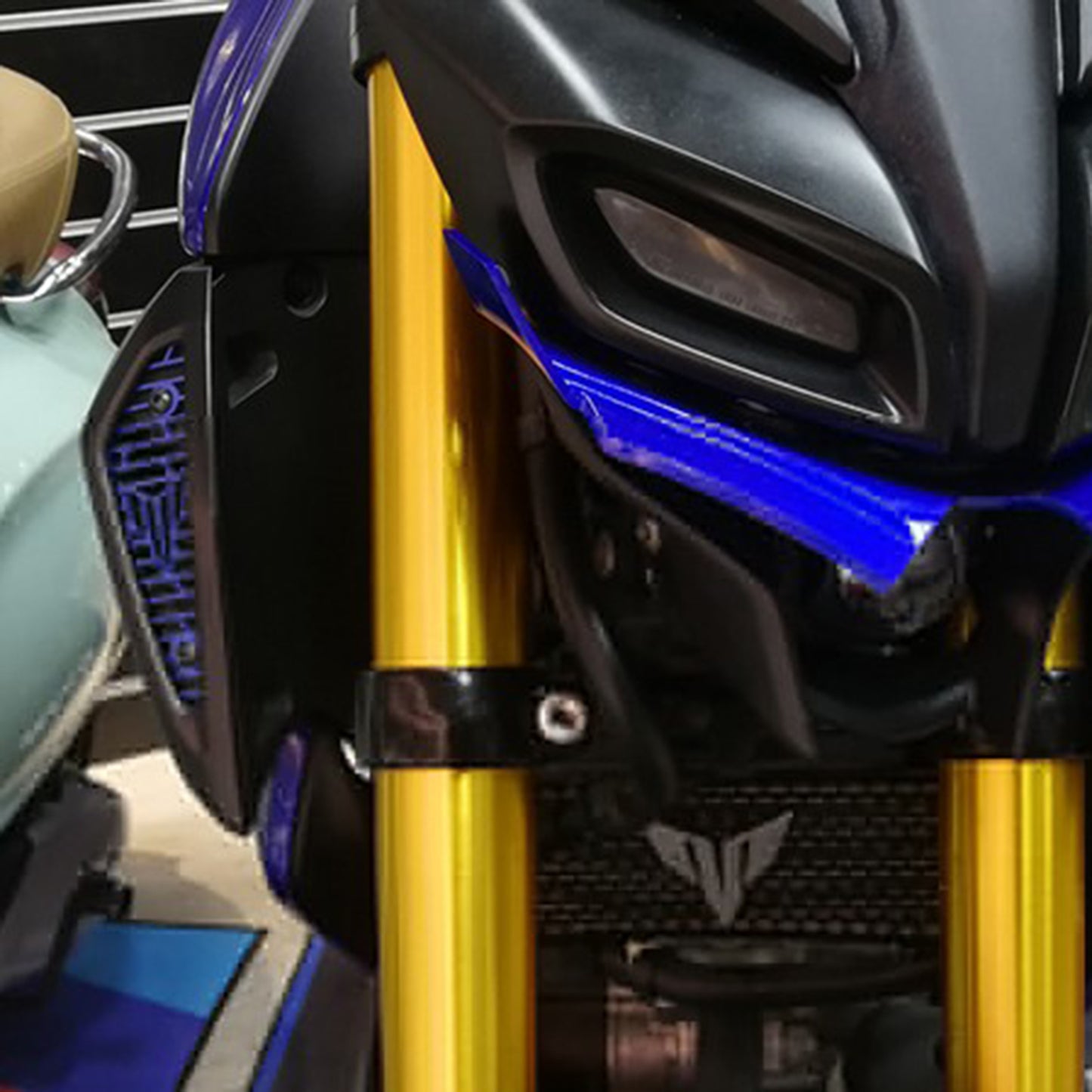 2pcs Motorcycle Air Intake Cover Guard For Yamaha MT-15 18-20 Gold