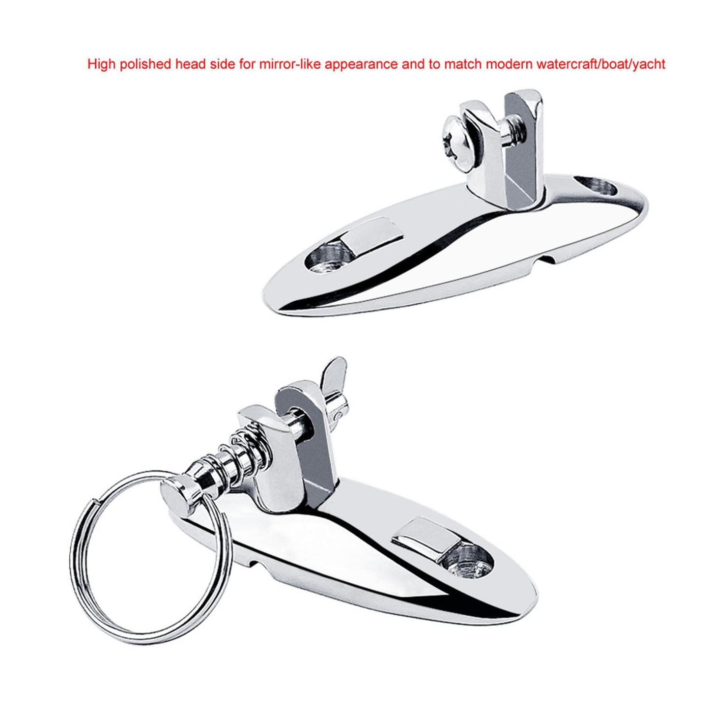 316 Steel Marine Deck Side Hinge for Bimini Boat Top Fitting Screw version
