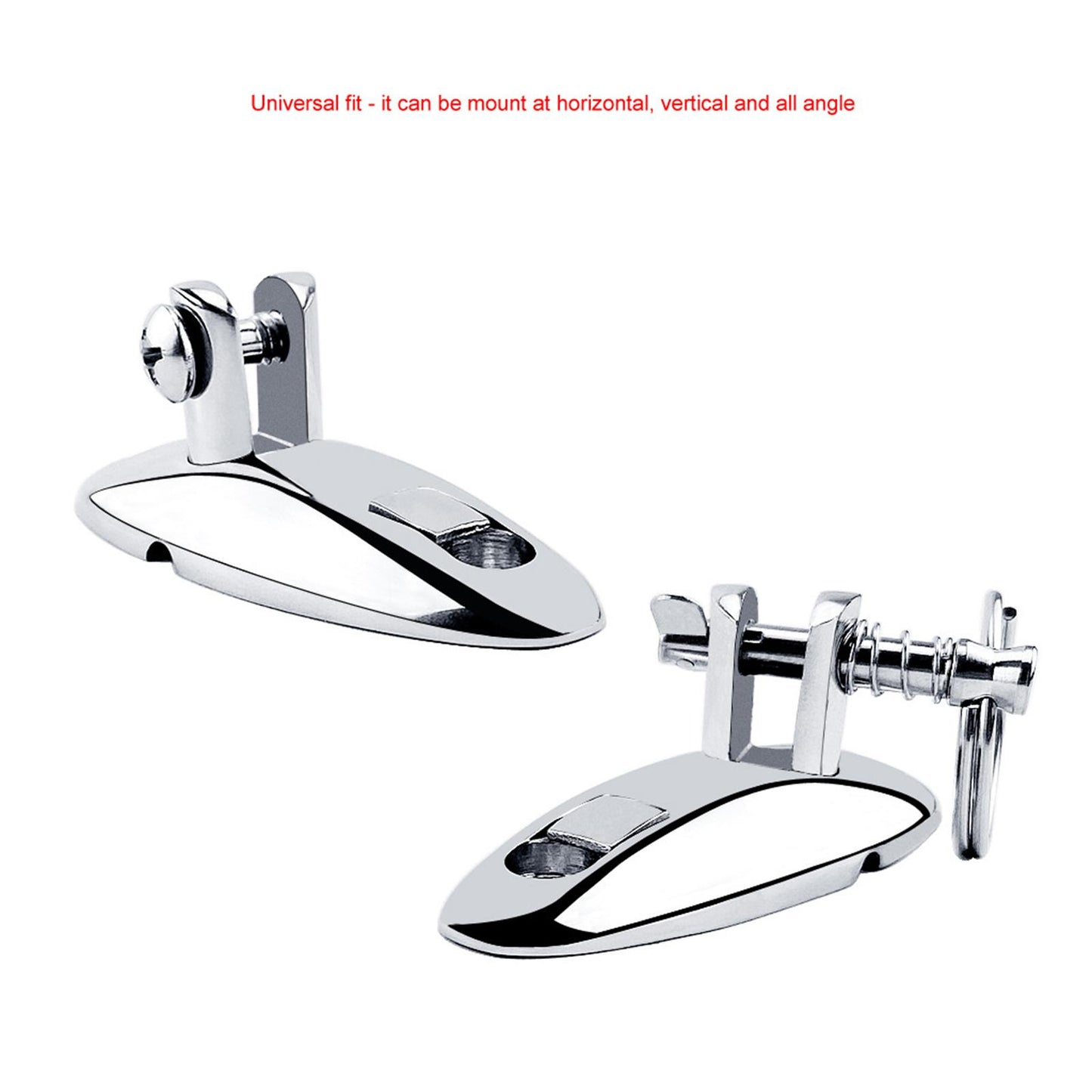 316 Steel Marine Deck Side Hinge for Bimini Boat Top Fitting Screw version