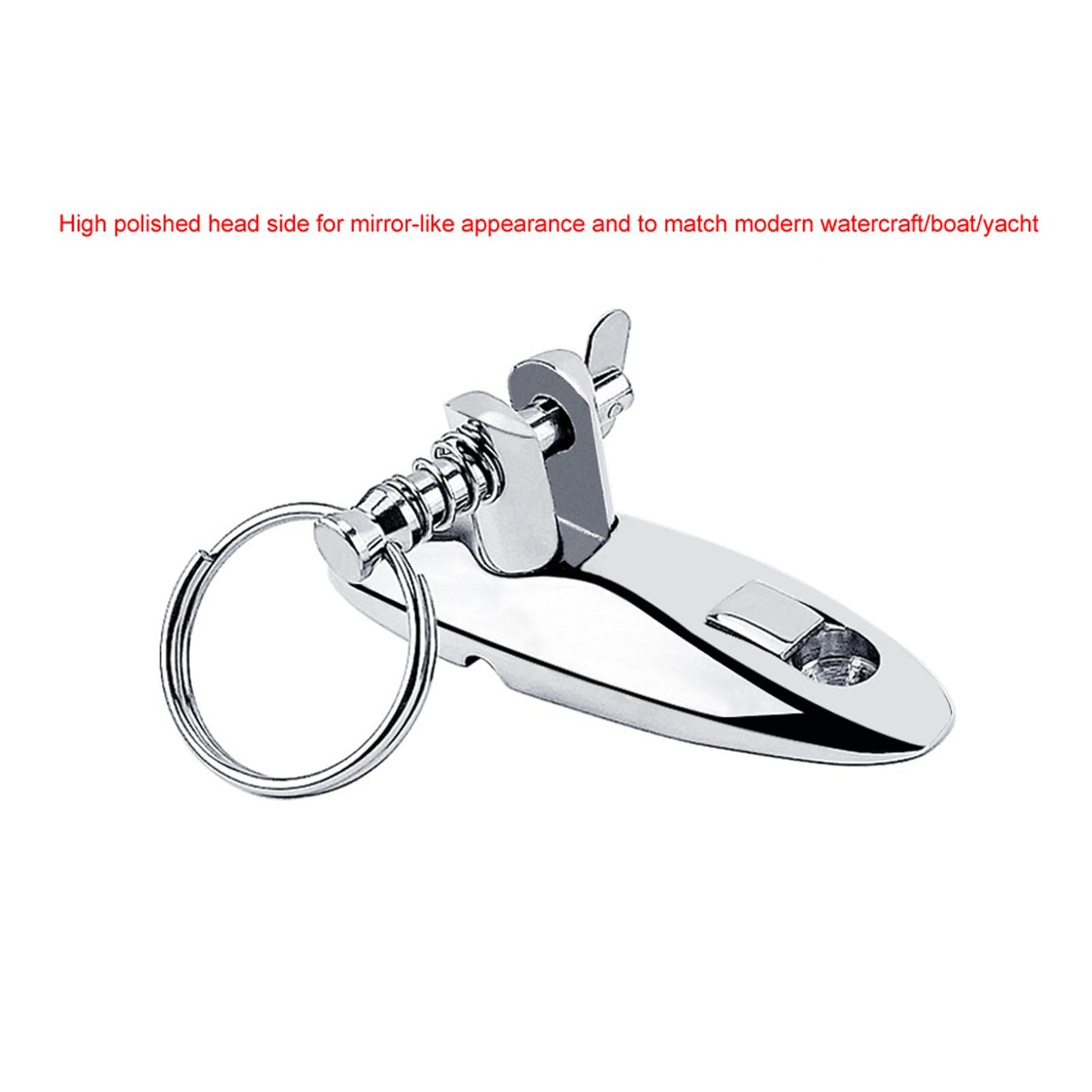 316 Steel Marine Deck Side Hinge for Bimini Boat Top Fitting Pin version