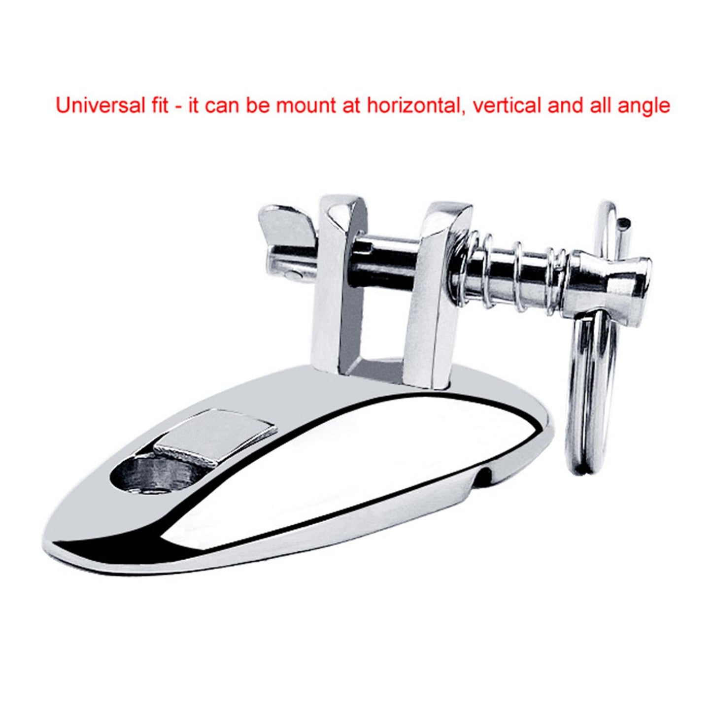 316 Steel Marine Deck Side Hinge for Bimini Boat Top Fitting Pin version