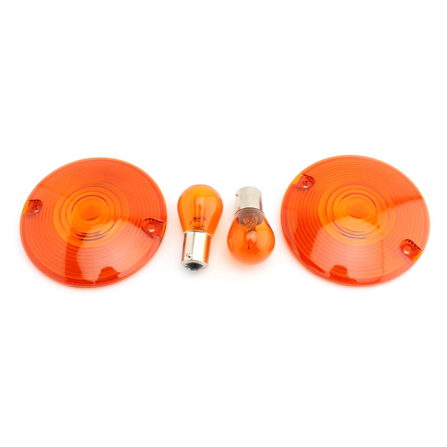 2 Count Motorbike 3 1/4 Turn Signal Lens Fit for Premium Orange"