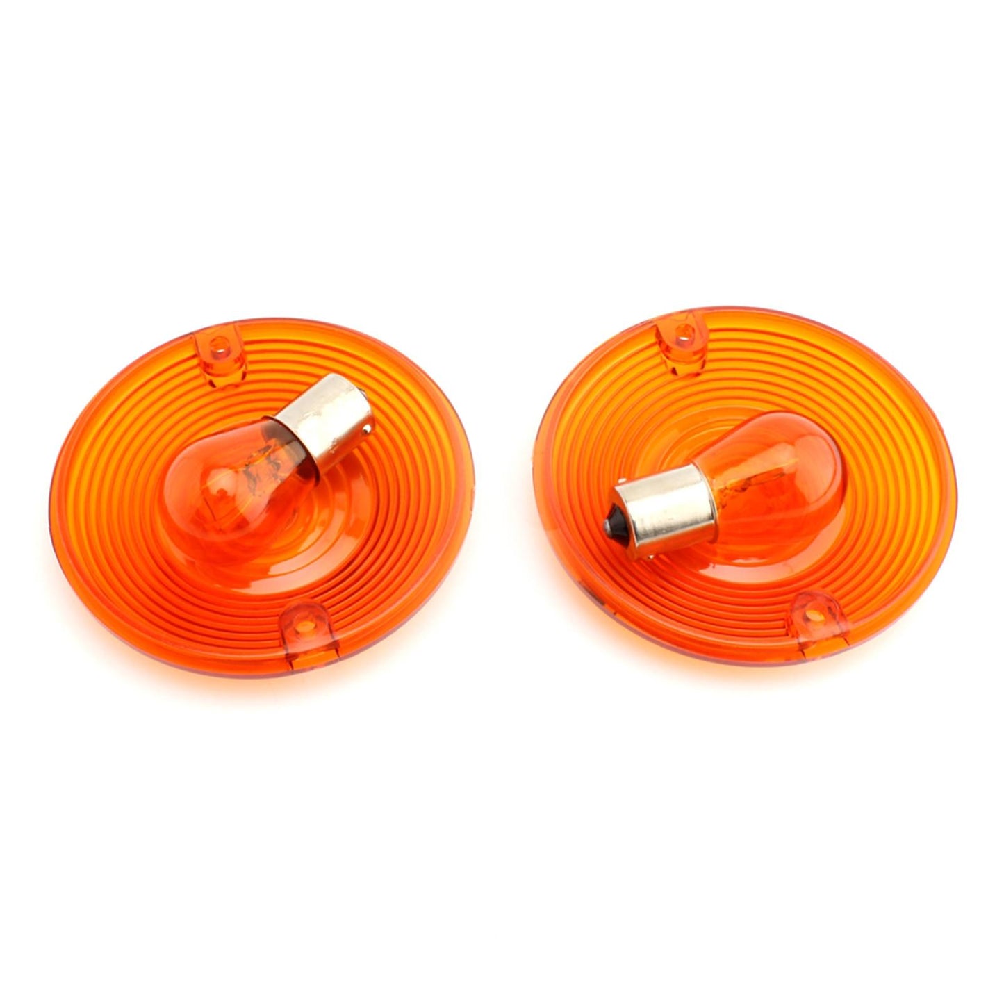2 Count Motorbike 3 1/4 Turn Signal Lens Fit for Premium Orange"