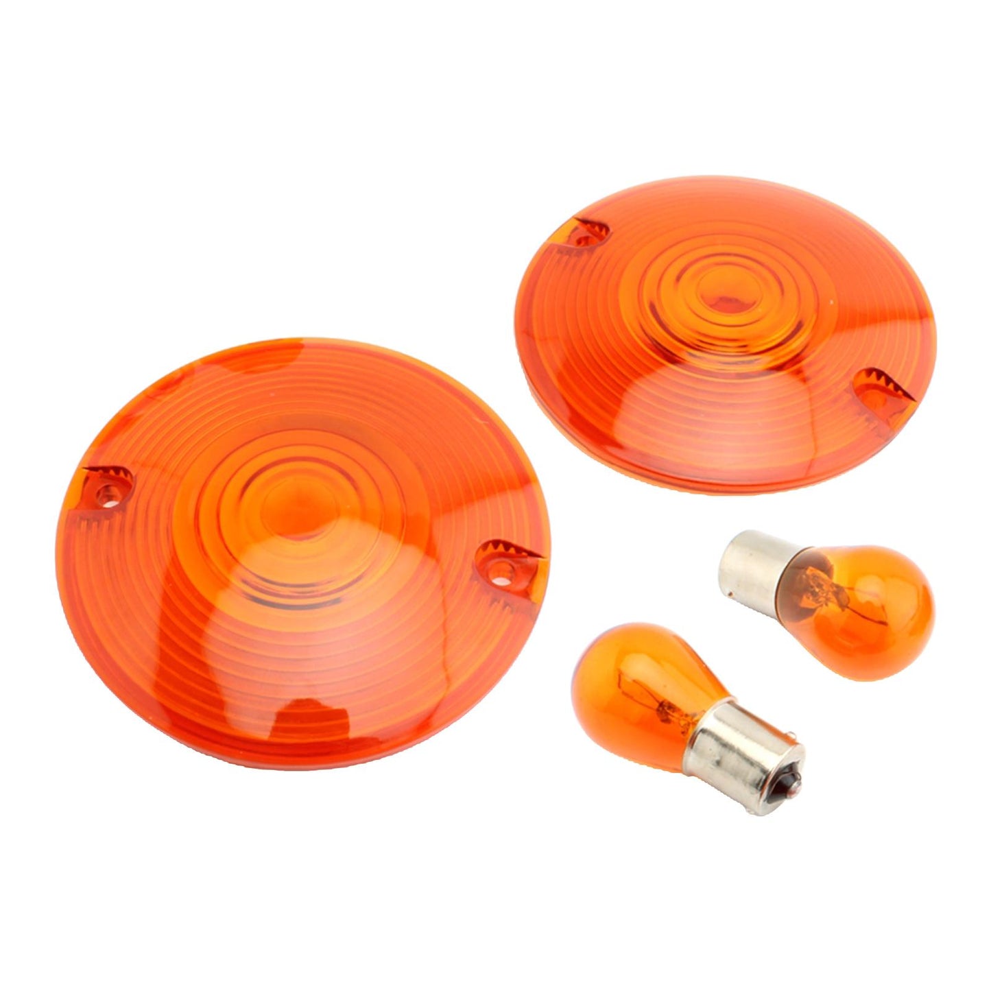 2 Count Motorbike 3 1/4 Turn Signal Lens Fit for Premium Orange"