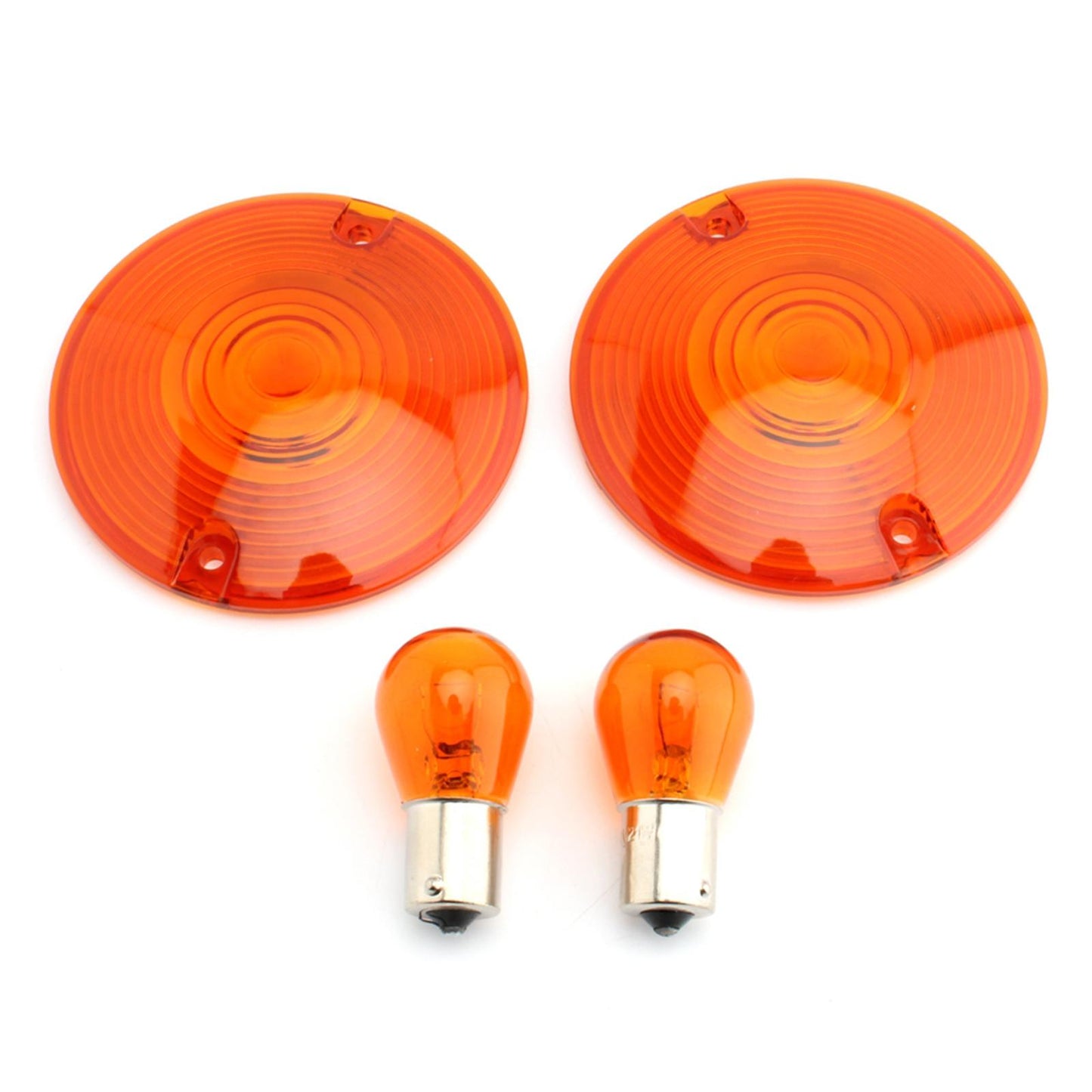2 Count Motorbike 3 1/4 Turn Signal Lens Fit for Premium Orange"