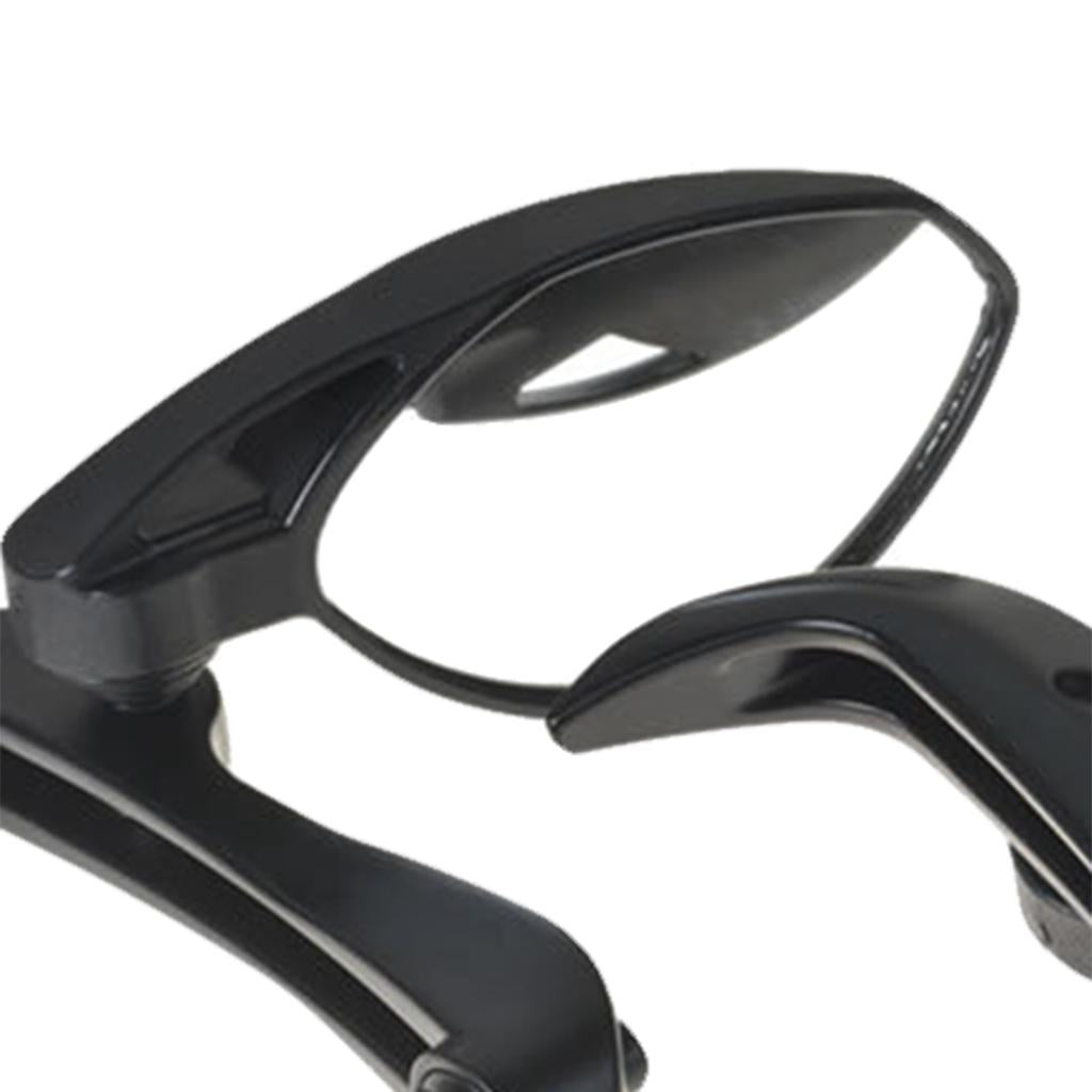 2Pcs Universal Motorcycle Rear View Mirrors Handle Bar Side Dirt Bike Black