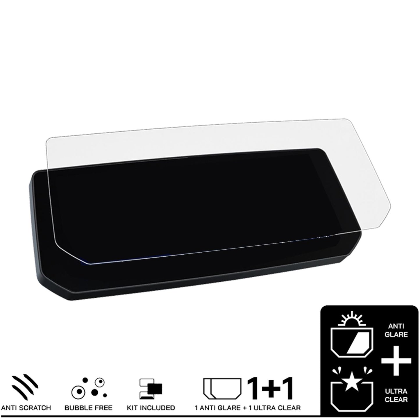 2Pcs Transparent Motorcycle Instrument Film Fits for BMW K1600 B GT Gtl