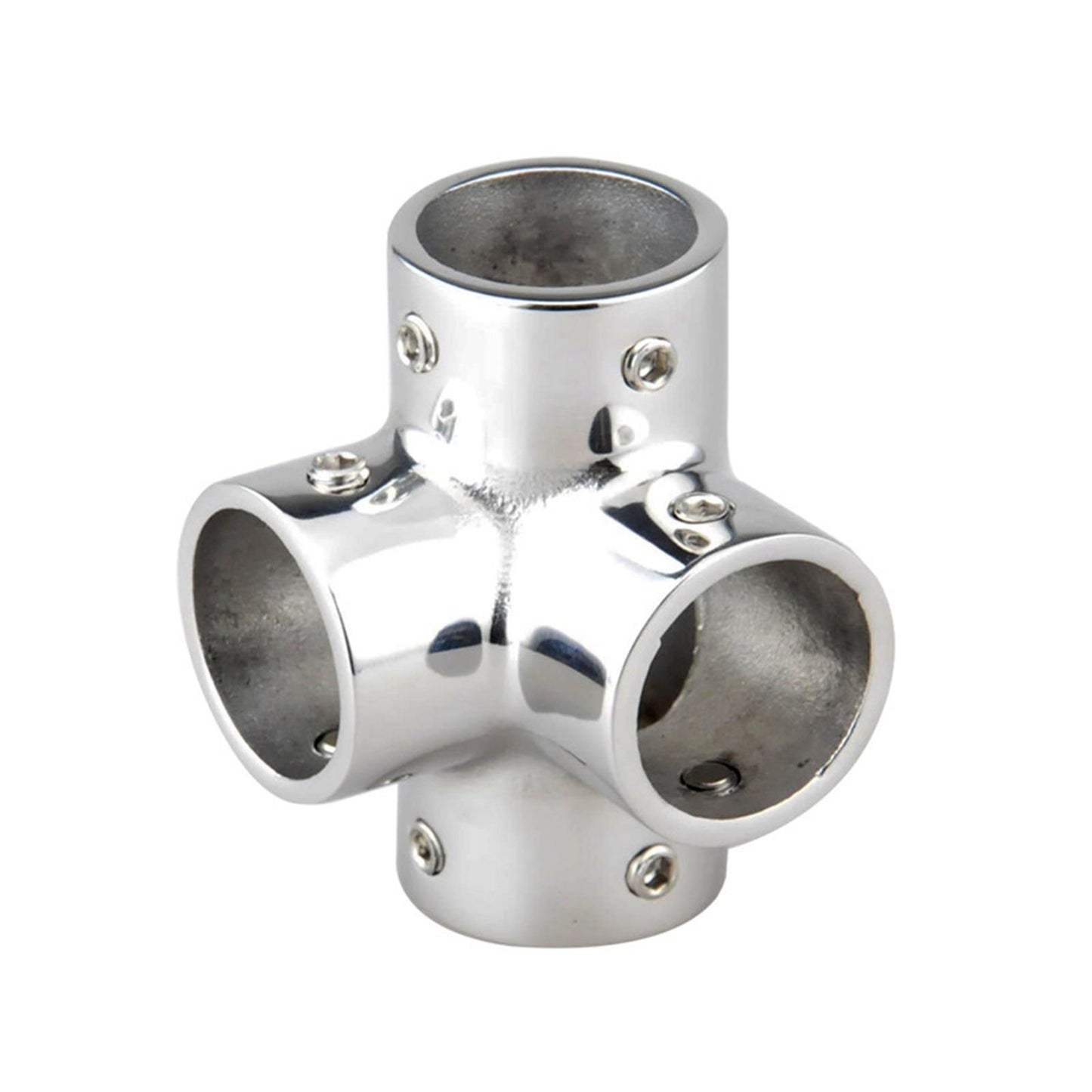 25mm / 1 4 Way Corner Fitting Boat Pipe Connector for Marine Yacht Boats"