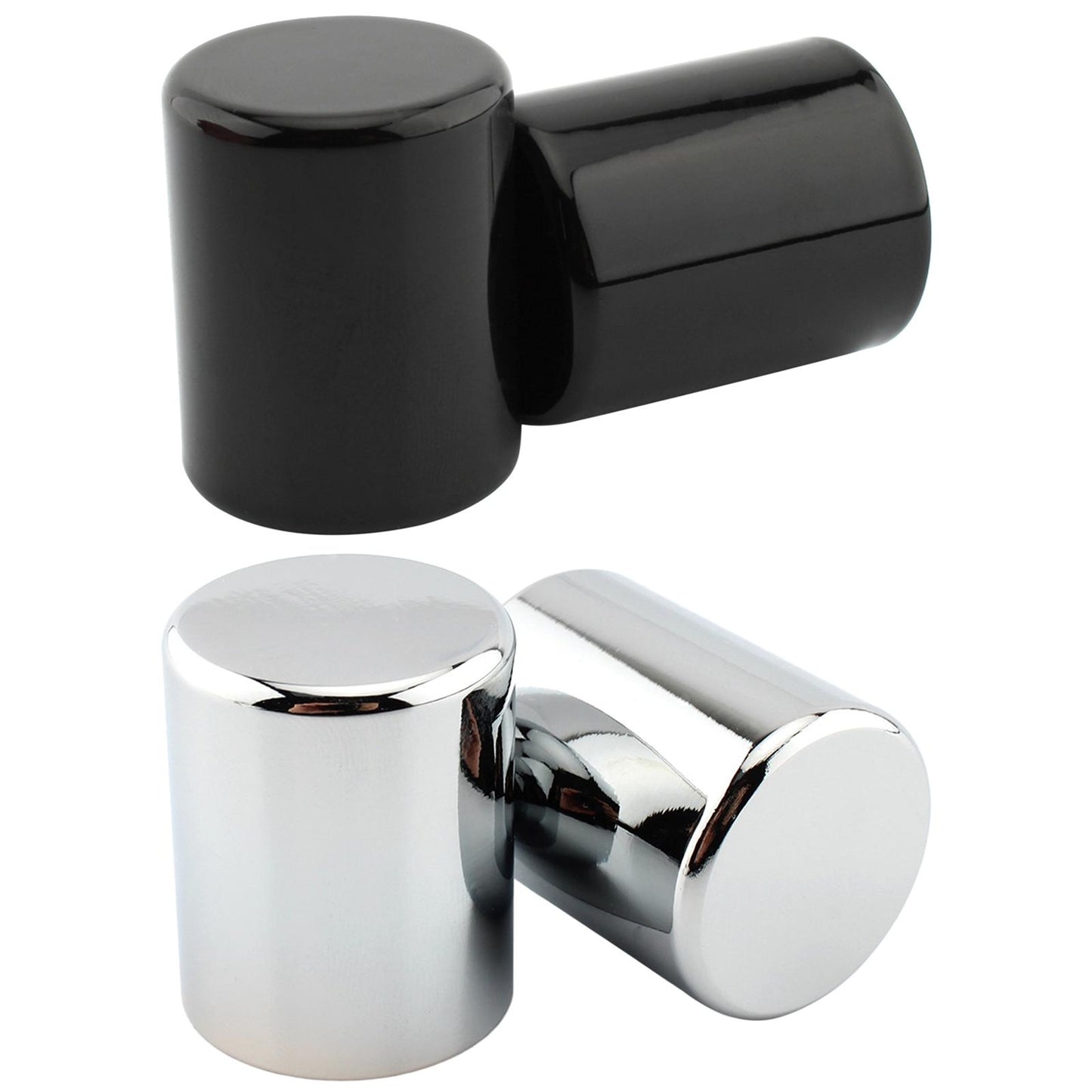 2Pcs Docking Hardware Point Cover Kit for Flht Touring Street Glide Black