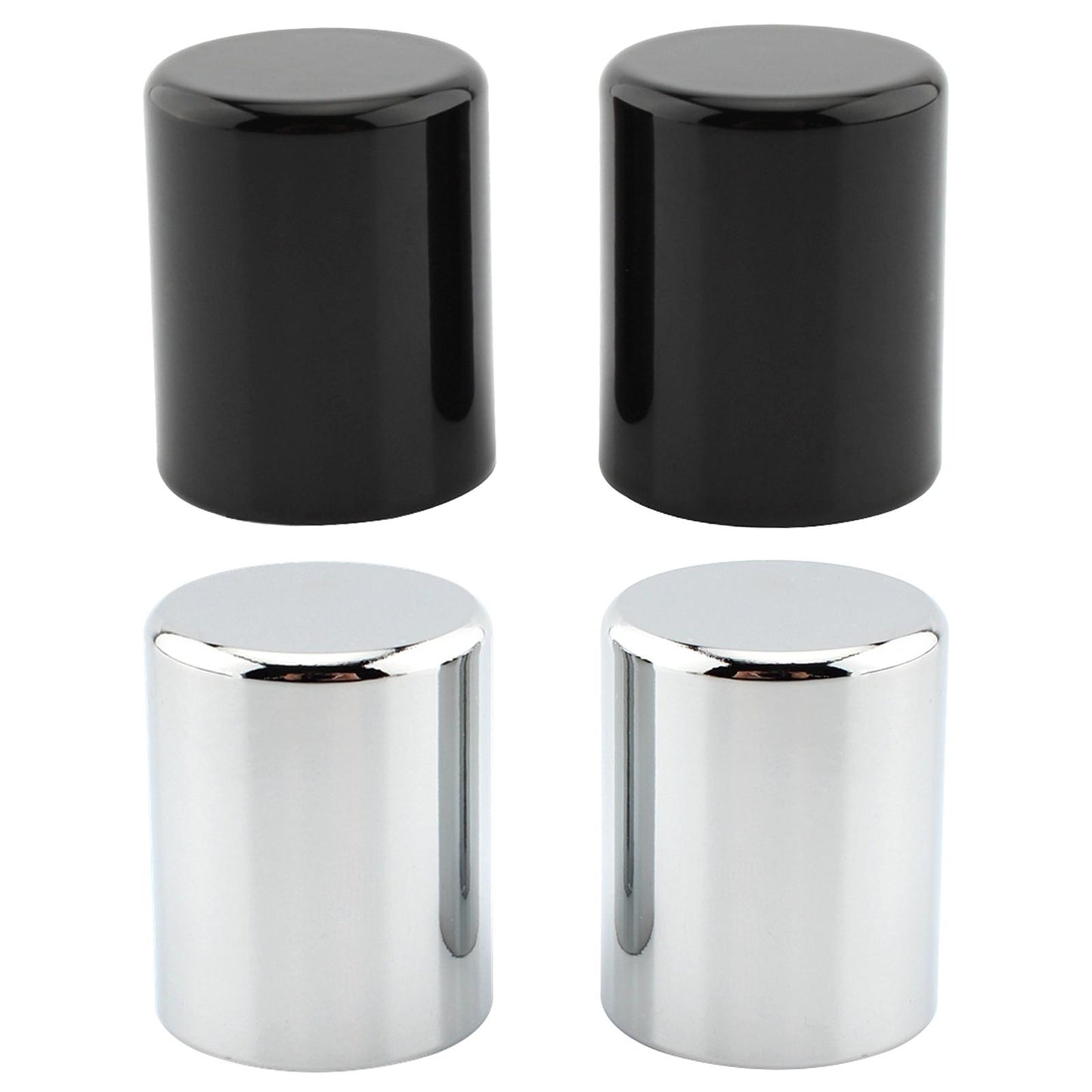 2Pcs Docking Hardware Point Cover Kit for Flht Touring Street Glide Black
