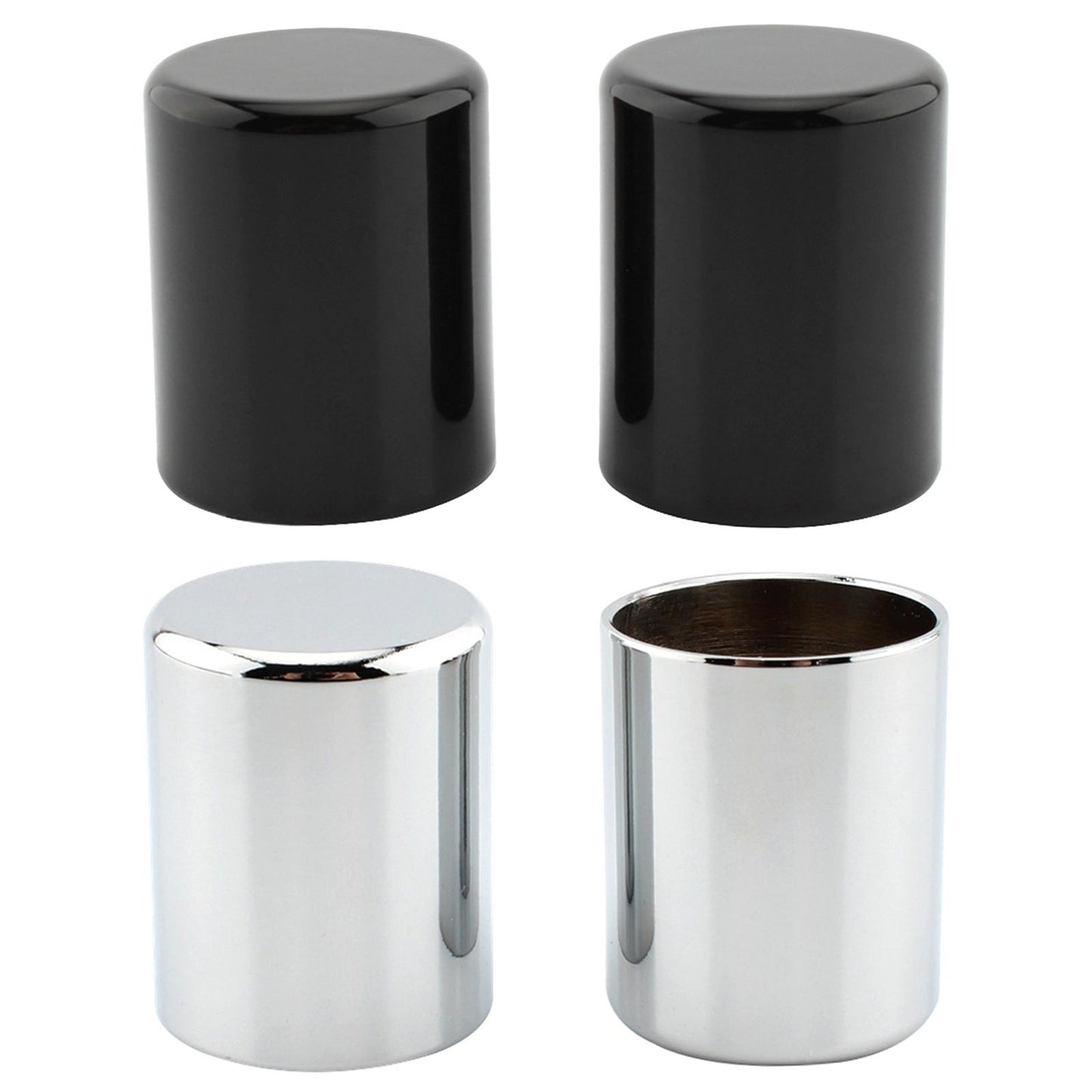 2Pcs Docking Hardware Point Cover Kit for Flht Touring Street Glide Black