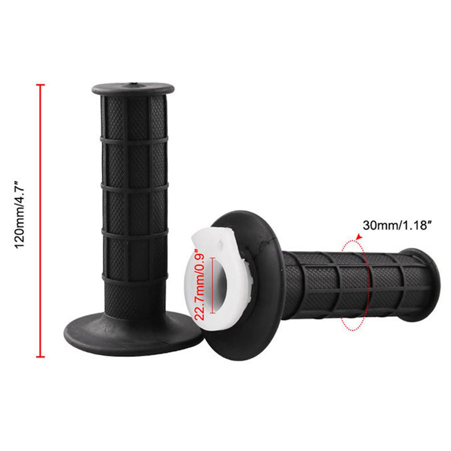 22mm Motorcycle Throttle Hand Grip with Cable for 110C - 250cc Dirtbikes ATV