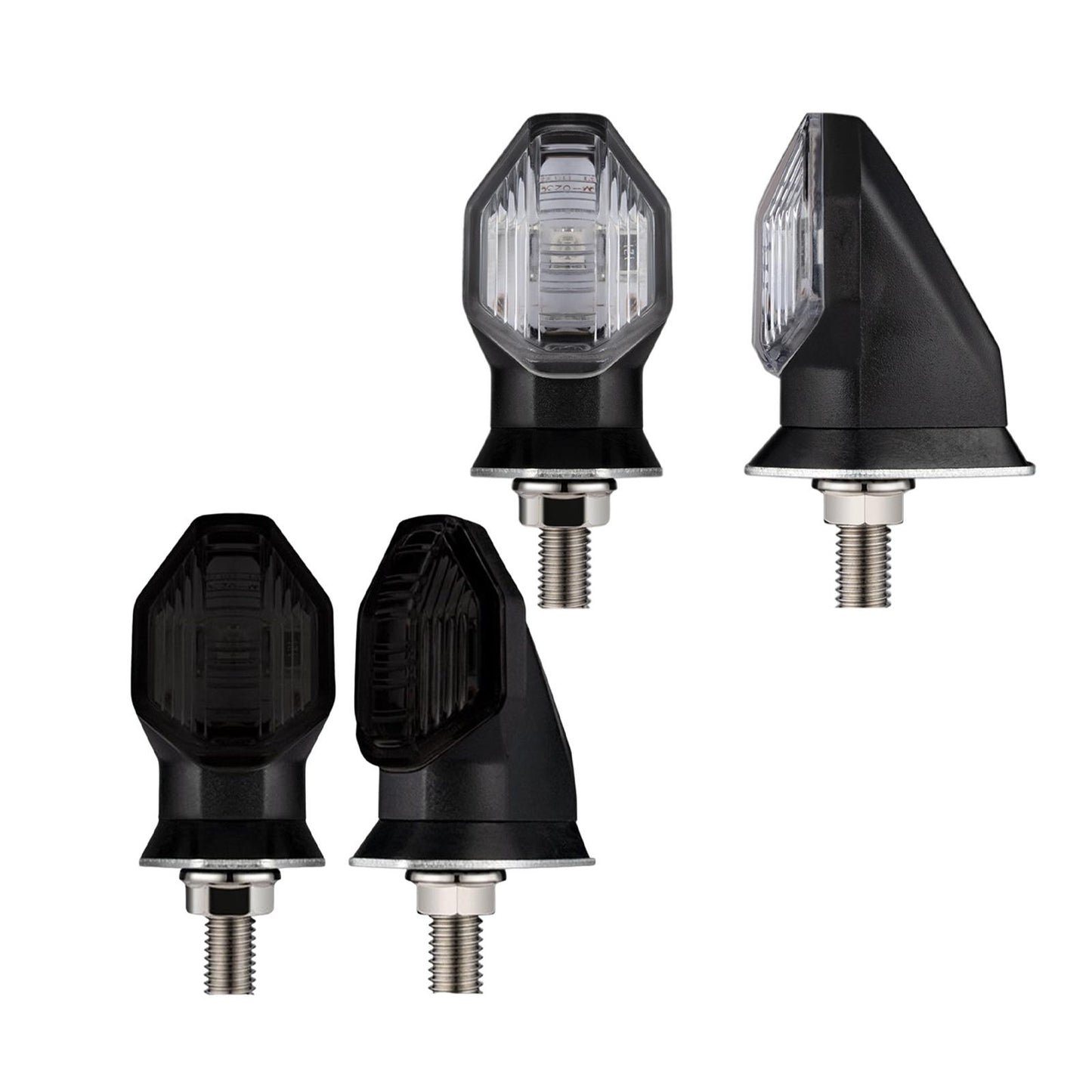 2 Pieces LED Turn Signal Indicator Fits for Honda RS150R Winner Transparent