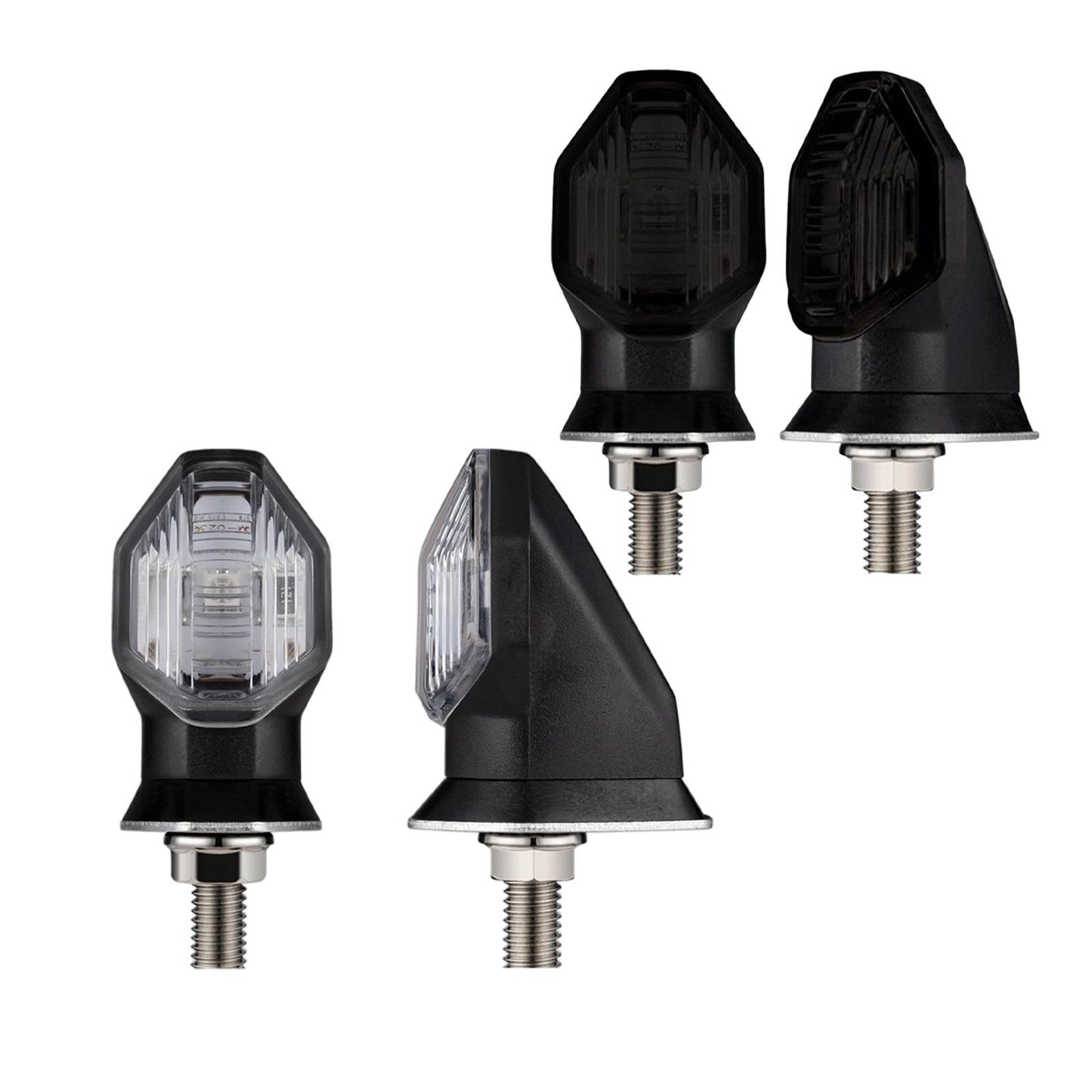 2 Pieces LED Turn Signal Indicator Fits for Honda RS150R Winner Transparent