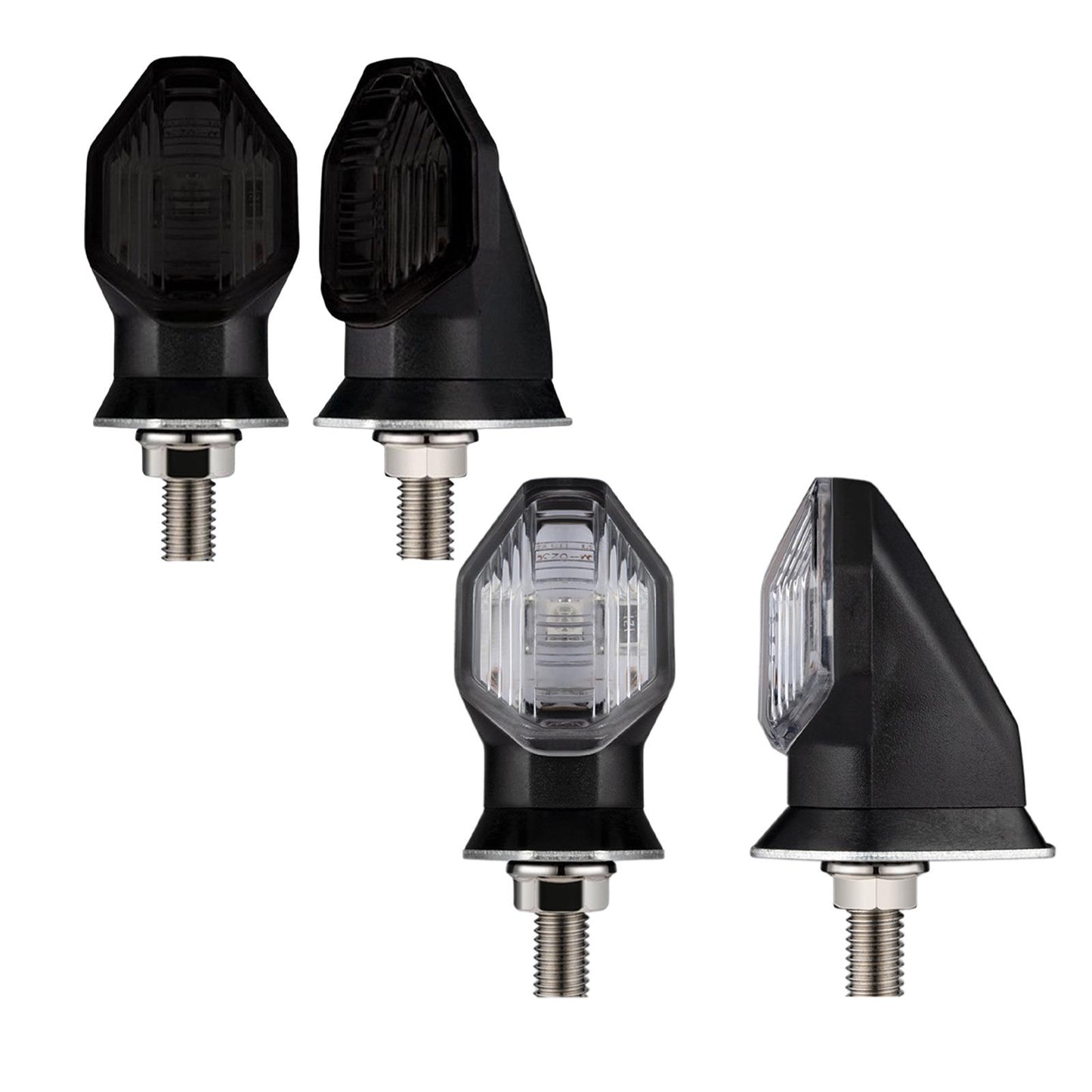 2 Pieces LED Turn Signal Indicator Fits for Honda RS150R Winner Transparent