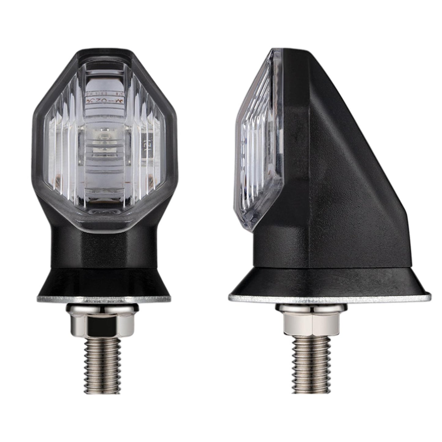 2 Pieces LED Turn Signal Indicator Fits for Honda RS150R Winner Transparent