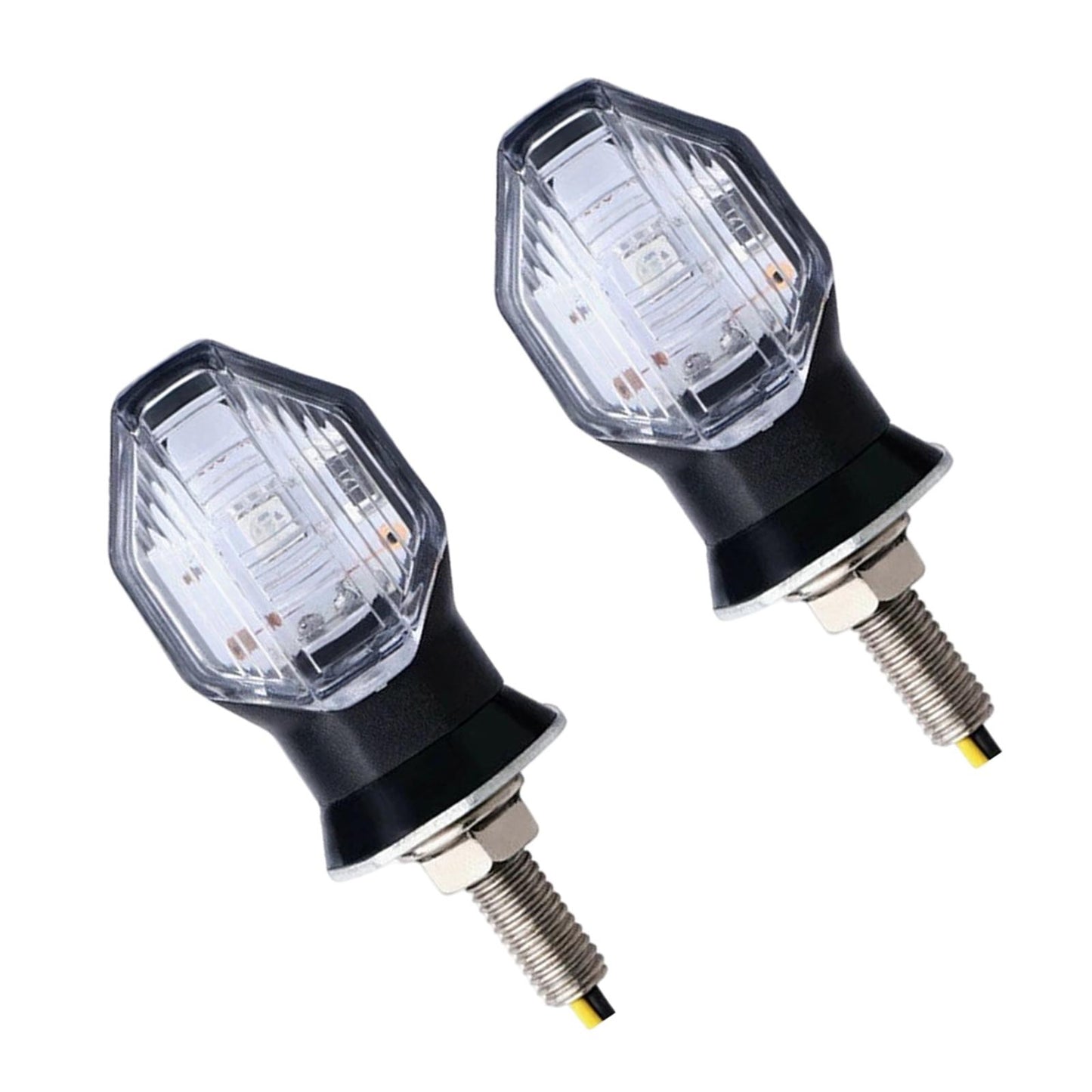 2 Pieces LED Turn Signal Indicator Fits for Honda RS150R Winner Transparent