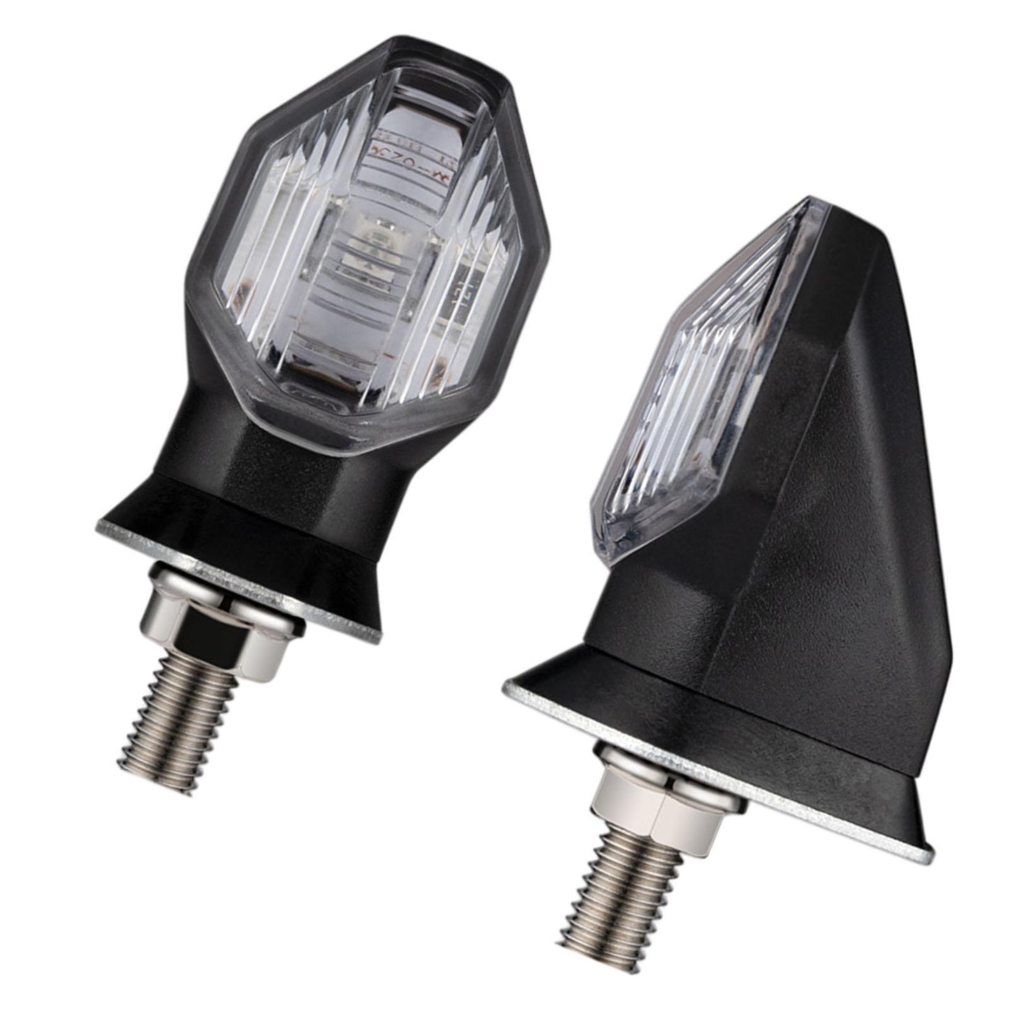 2 Pieces LED Turn Signal Indicator Fits for Honda RS150R Winner Transparent