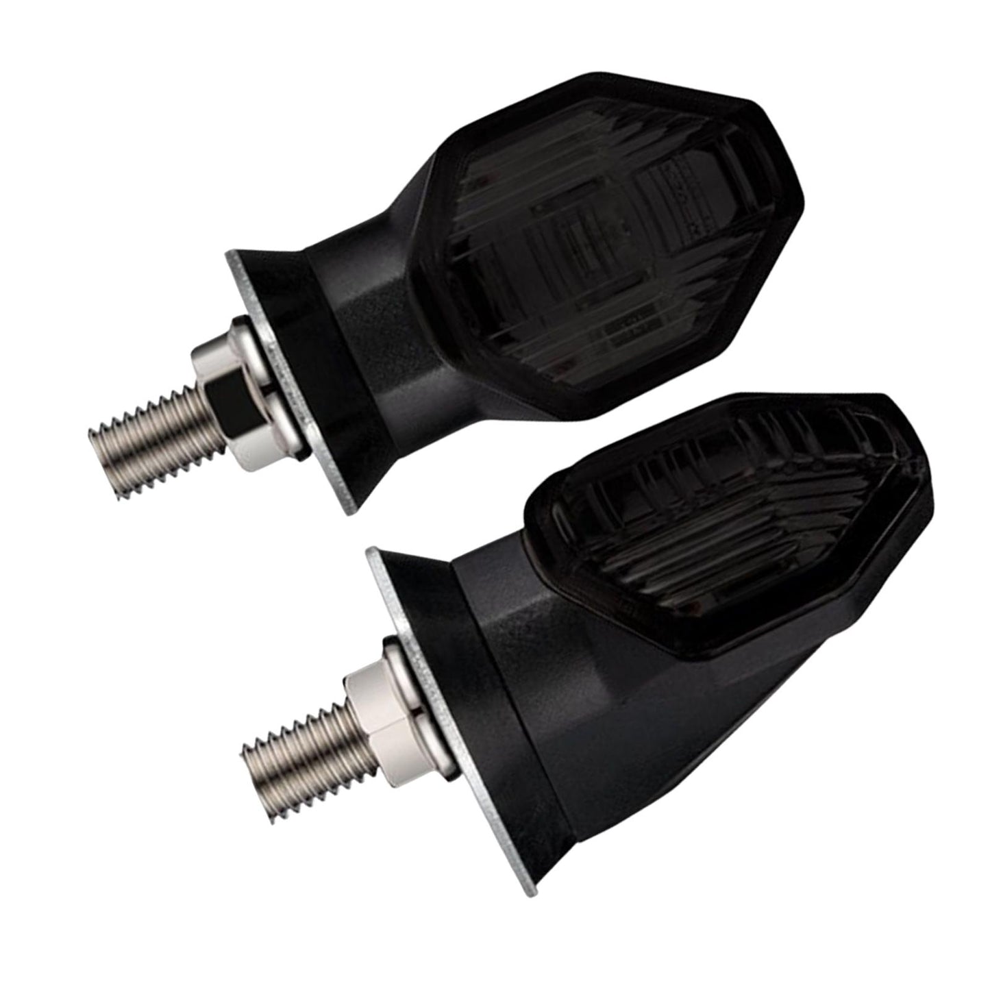 2 Pieces LED Turn Signal Indicator Fits for Honda RS150R Winner Smoke Black