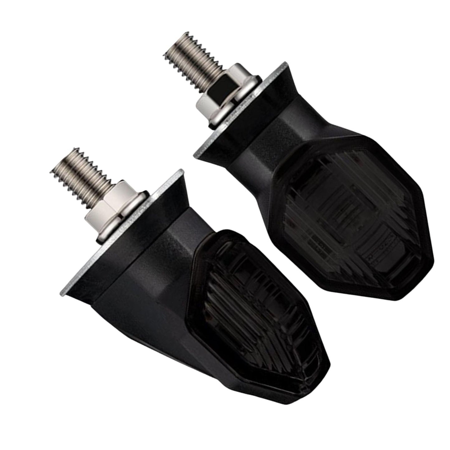 2 Pieces LED Turn Signal Indicator Fits for Honda RS150R Winner Smoke Black