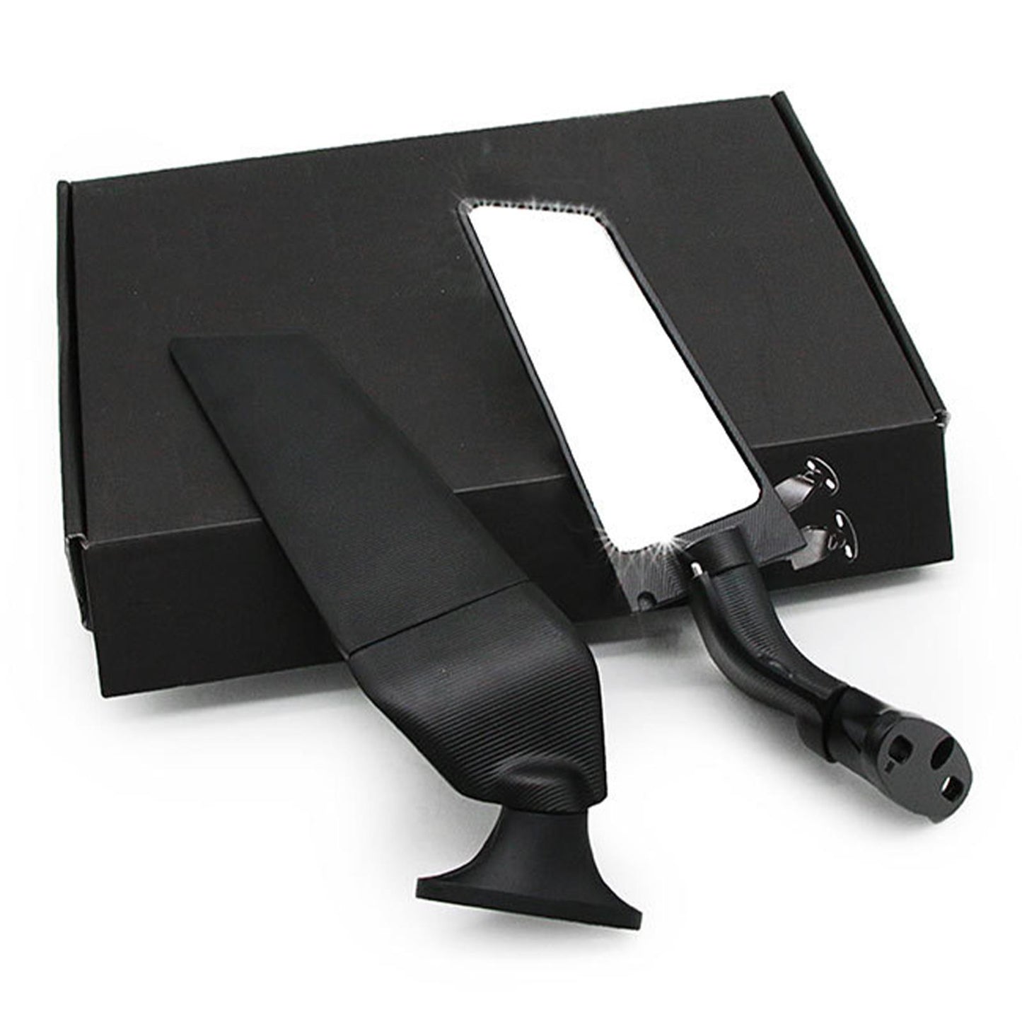 2Pcs Motorcycle Rearview Mirror for Yamaha Yzf R6 R3 R125 R15 Black